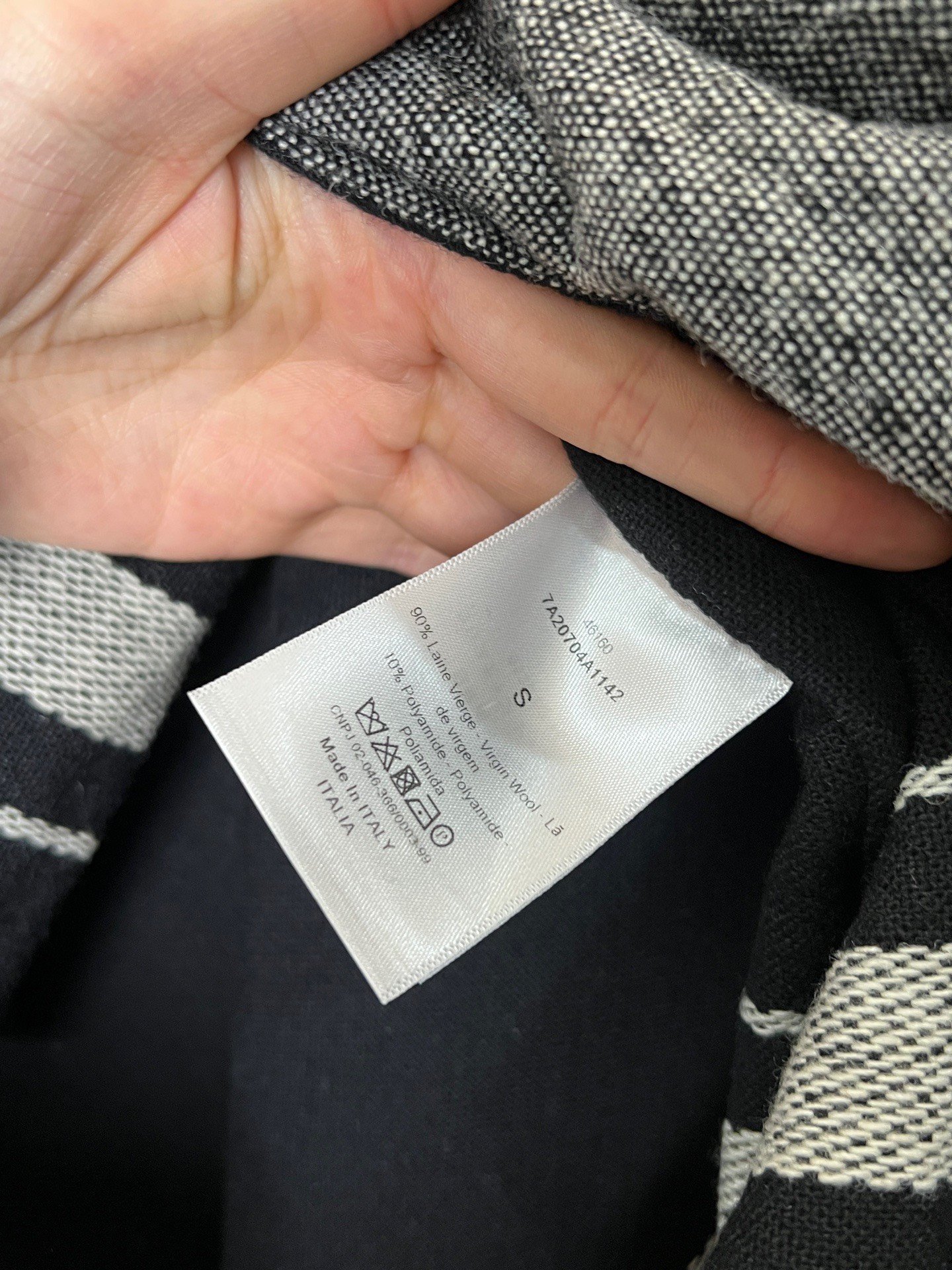 Dior Logo Slogan Cape — back