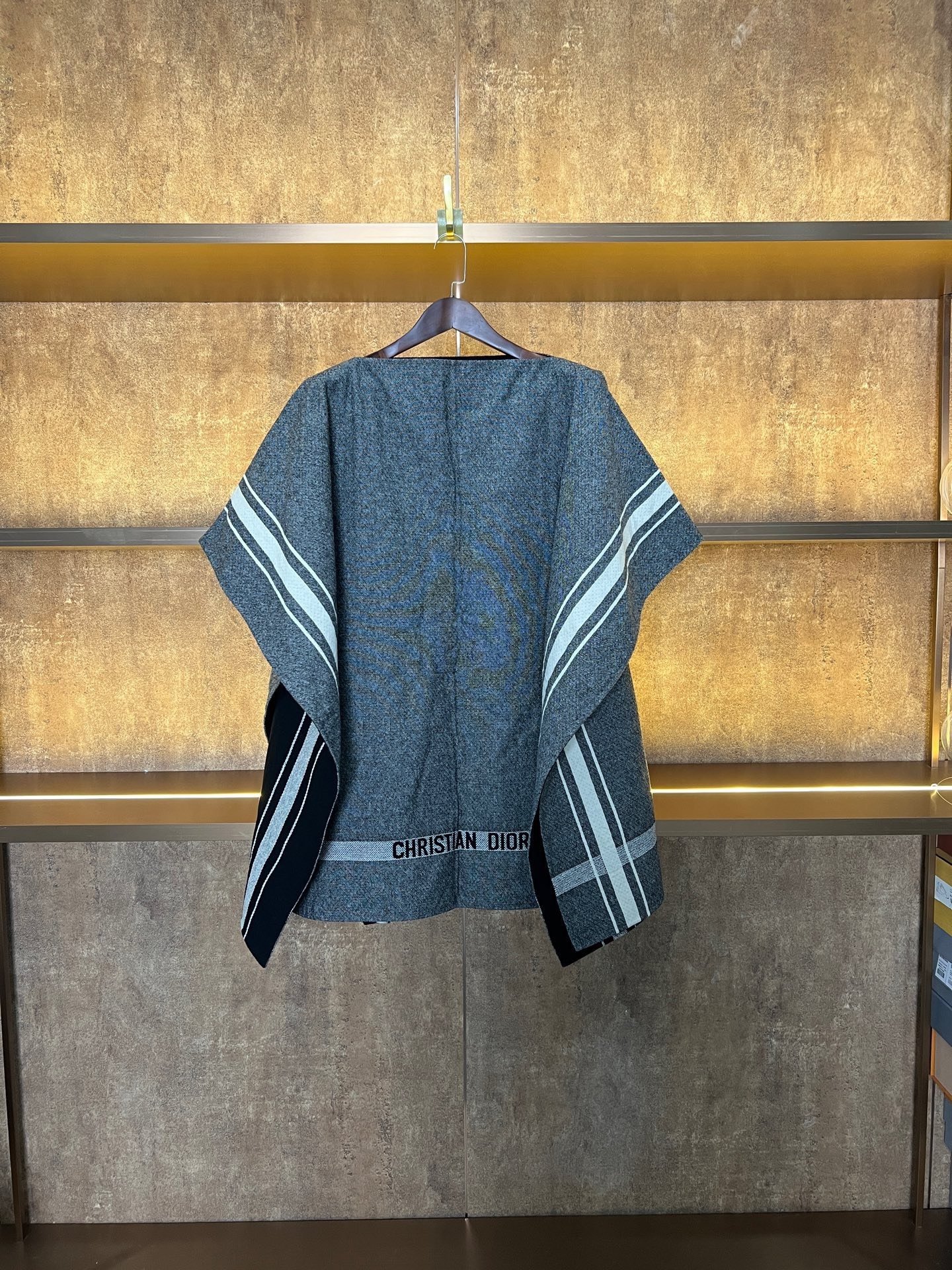 Dior Logo Slogan Cape