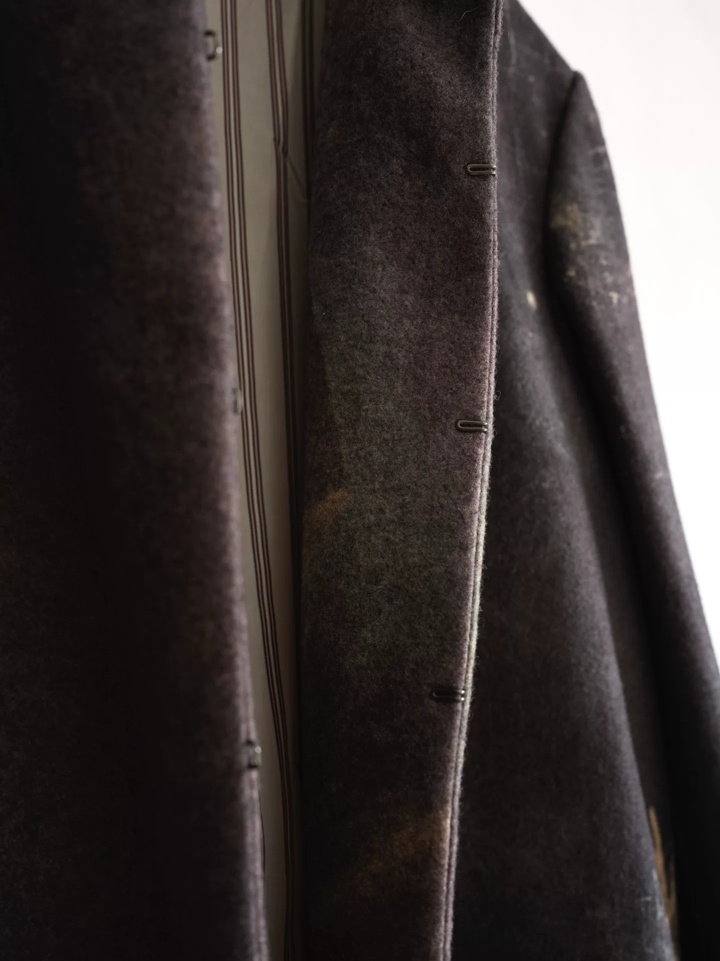 Yohji Yamamoto 22AW Beksiński Art Coat — label