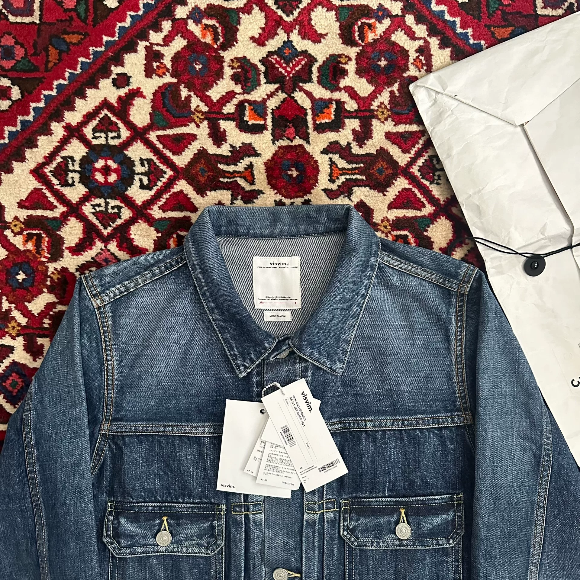 visvim 21ss 101 DMGD-1001 Denim Jacket — back