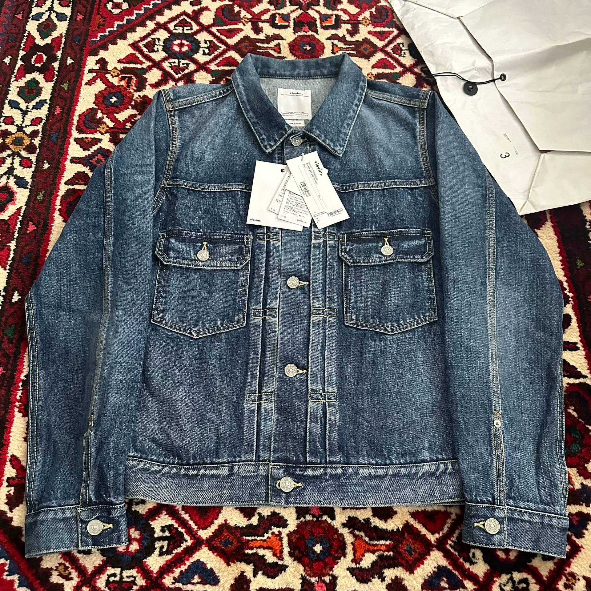 visvim 21ss 101 DMGD-1001 Denim Jacket — detail