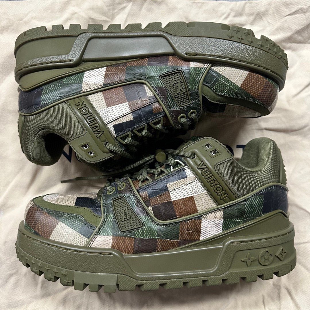 Louis Vuitton Pharrell Camo Trainer Low-Top — label