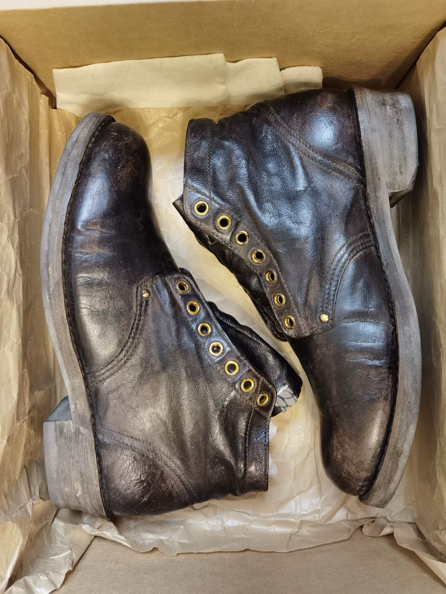 VISVIM ICT BRIGADIER 7-Eyelet Boots