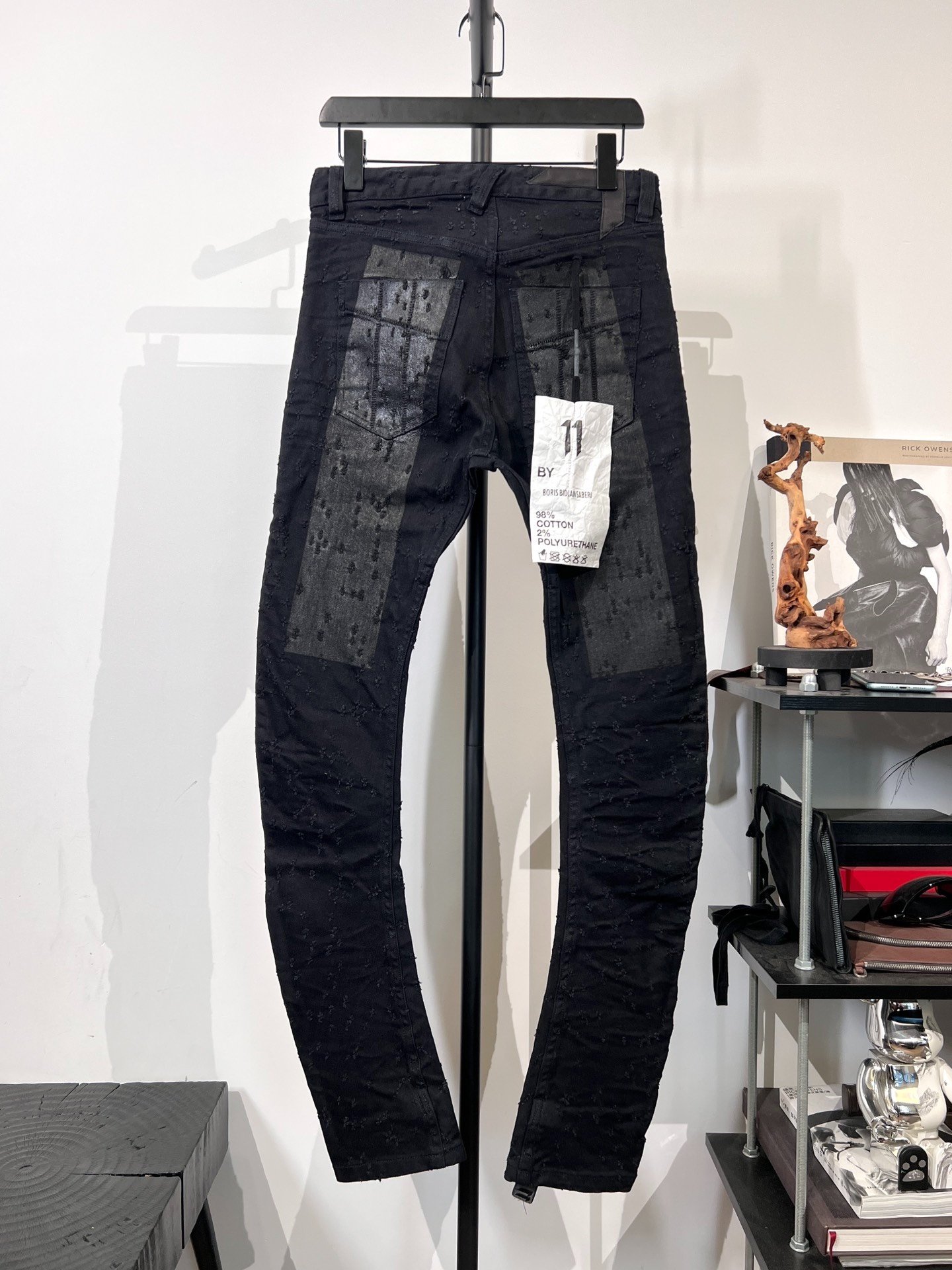 Boris Bidjan Saberi 11by bbs P1 Curved Denim Pants — front