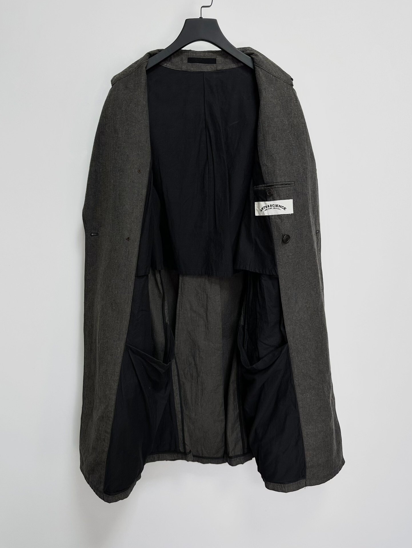 Arts&Science Double-Breasted Cotton Coat — back