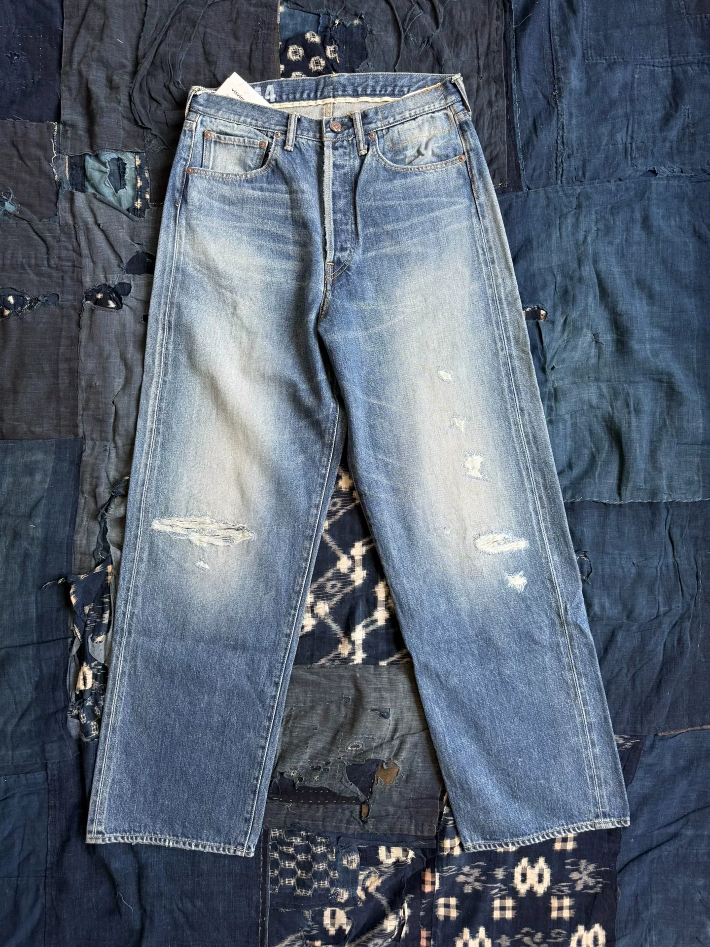 VISVIM 25AW SOCIAL SCULPTURE 01 EX WD DMGD-44 Distressed Jeans