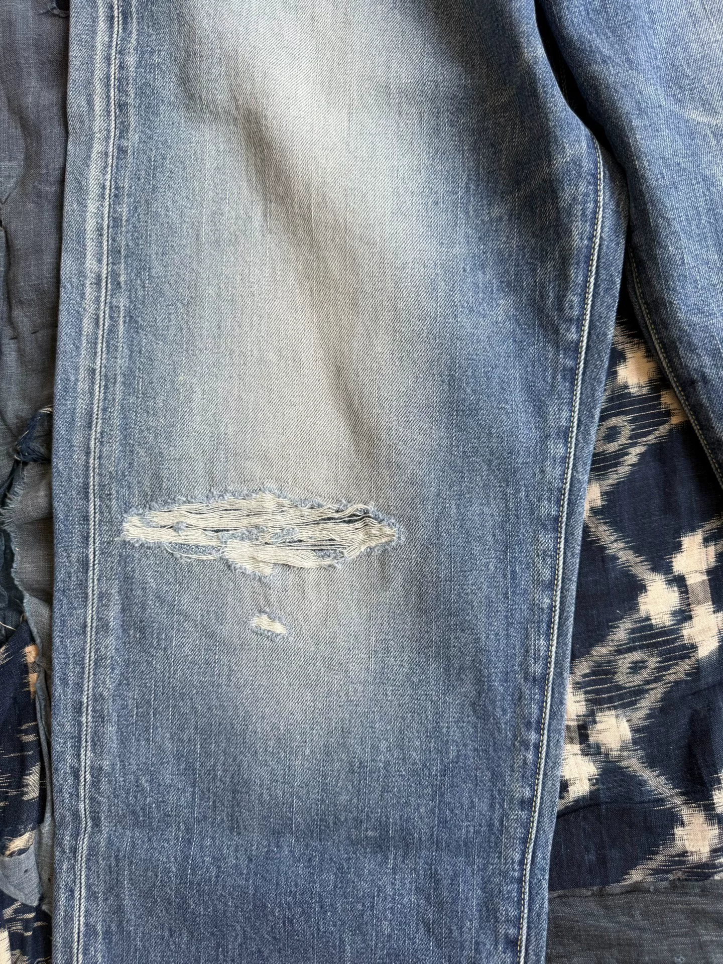 VISVIM 25AW SOCIAL SCULPTURE 01 EX WD DMGD-44 Distressed Jeans — back