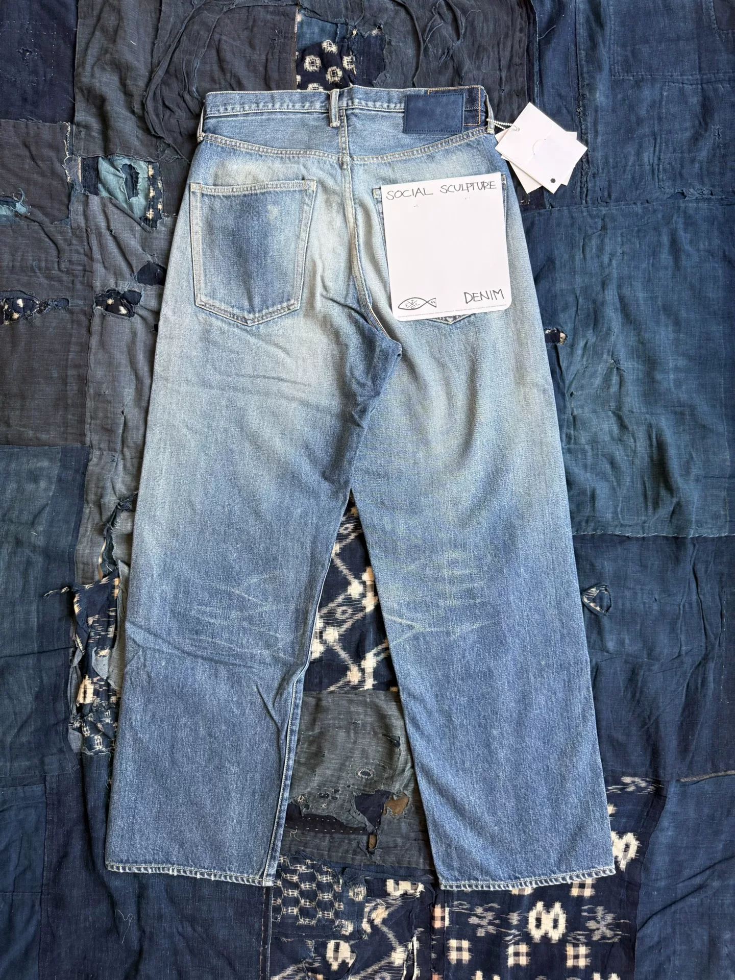 VISVIM 25AW SOCIAL SCULPTURE 01 EX WD DMGD-44 Distressed Jeans — front