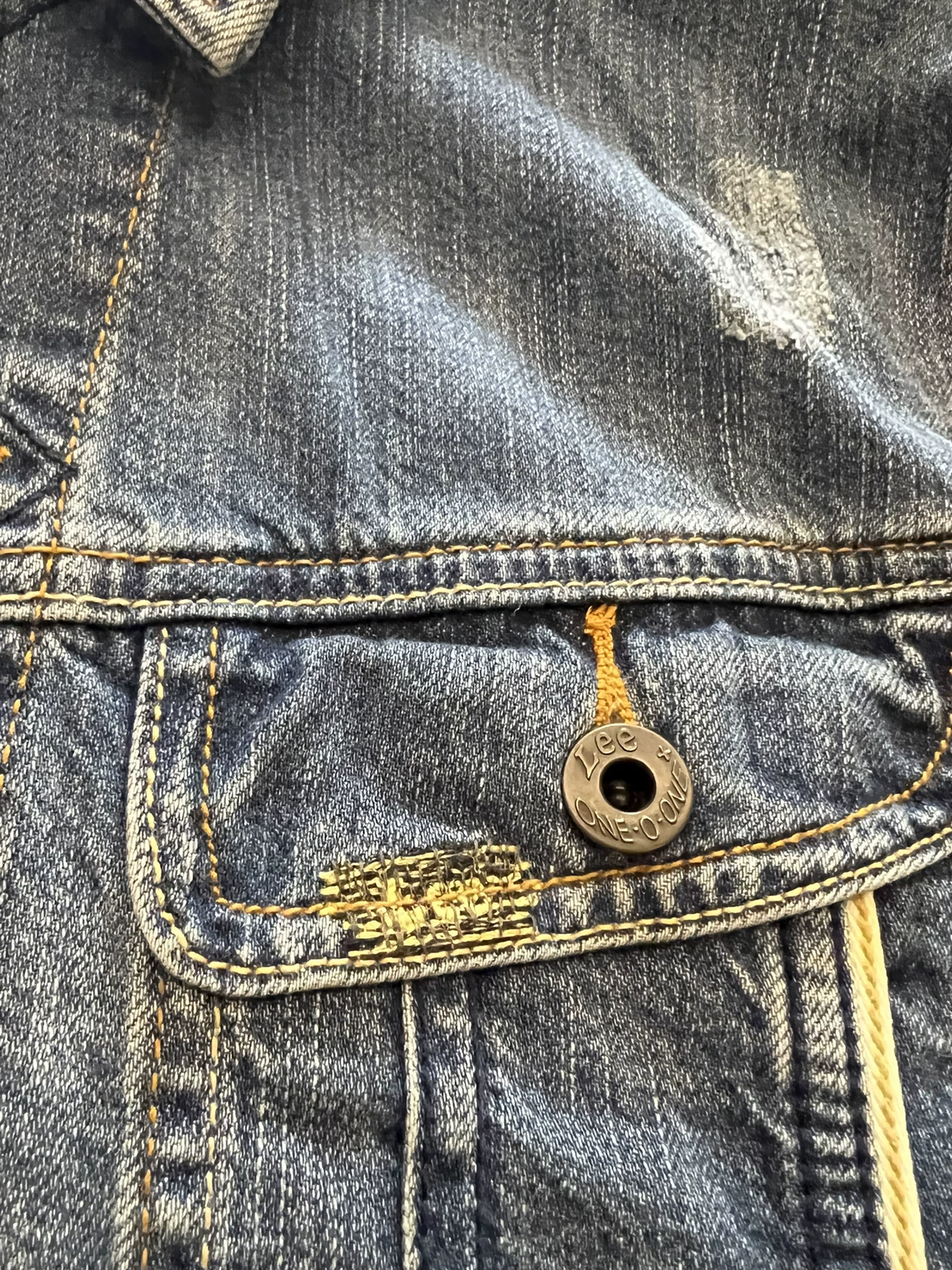 Lee 101 Classic Motorcycle Denim Jacket — back