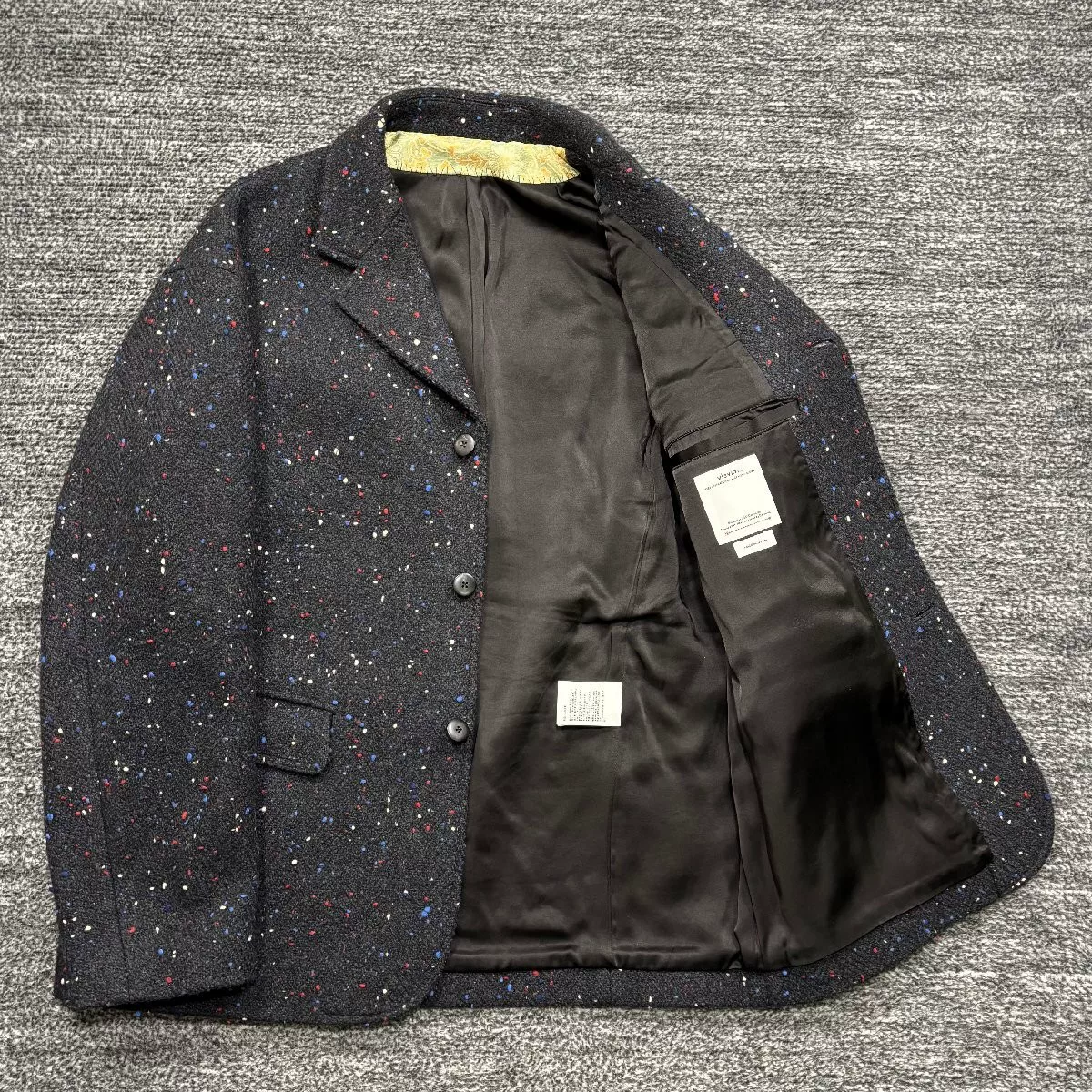 visvim MUFFERAW JKT 23aw CUBISM — detail