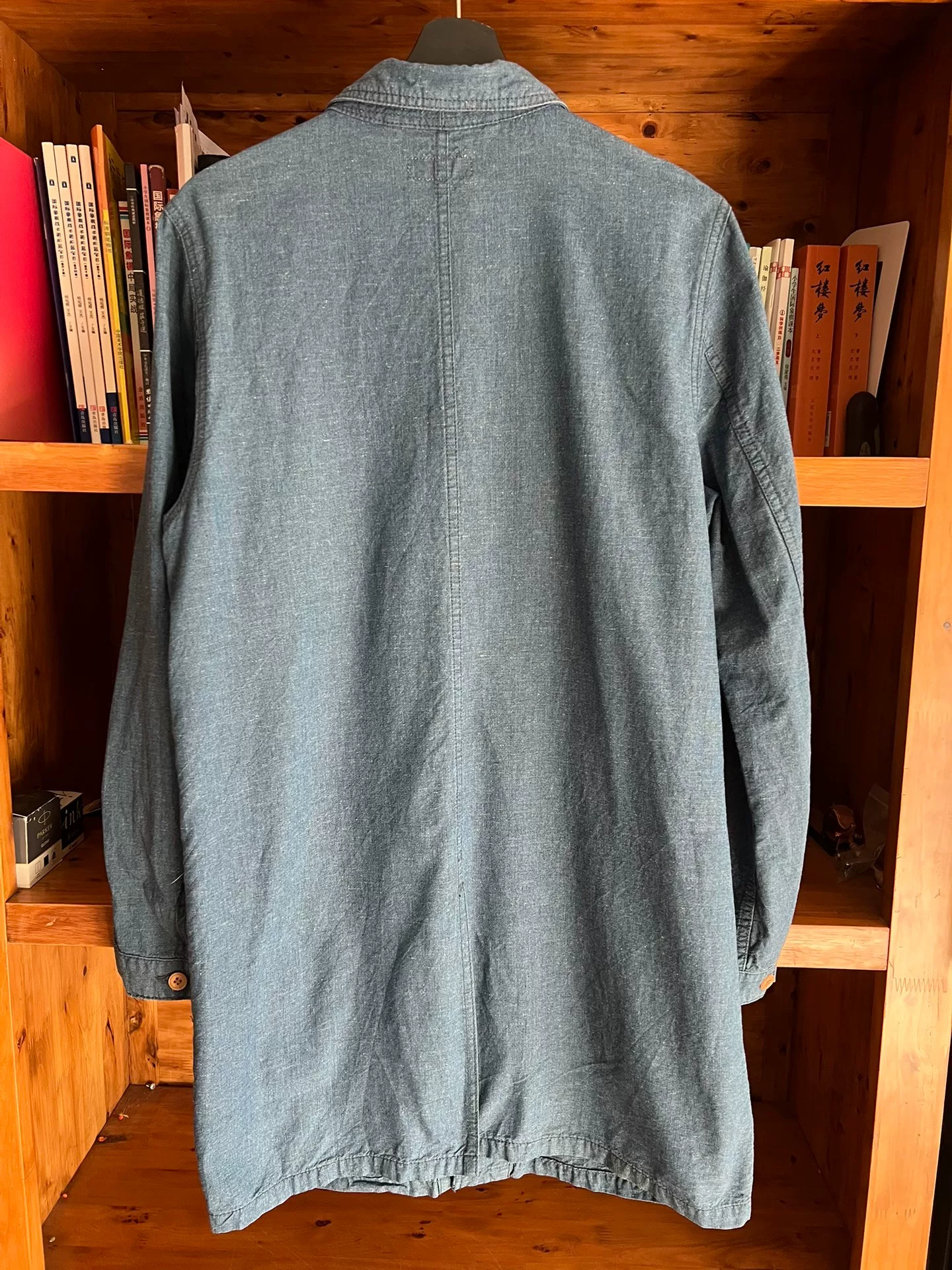 Japan Blue Indigo Dyed Windbreaker Coat — label