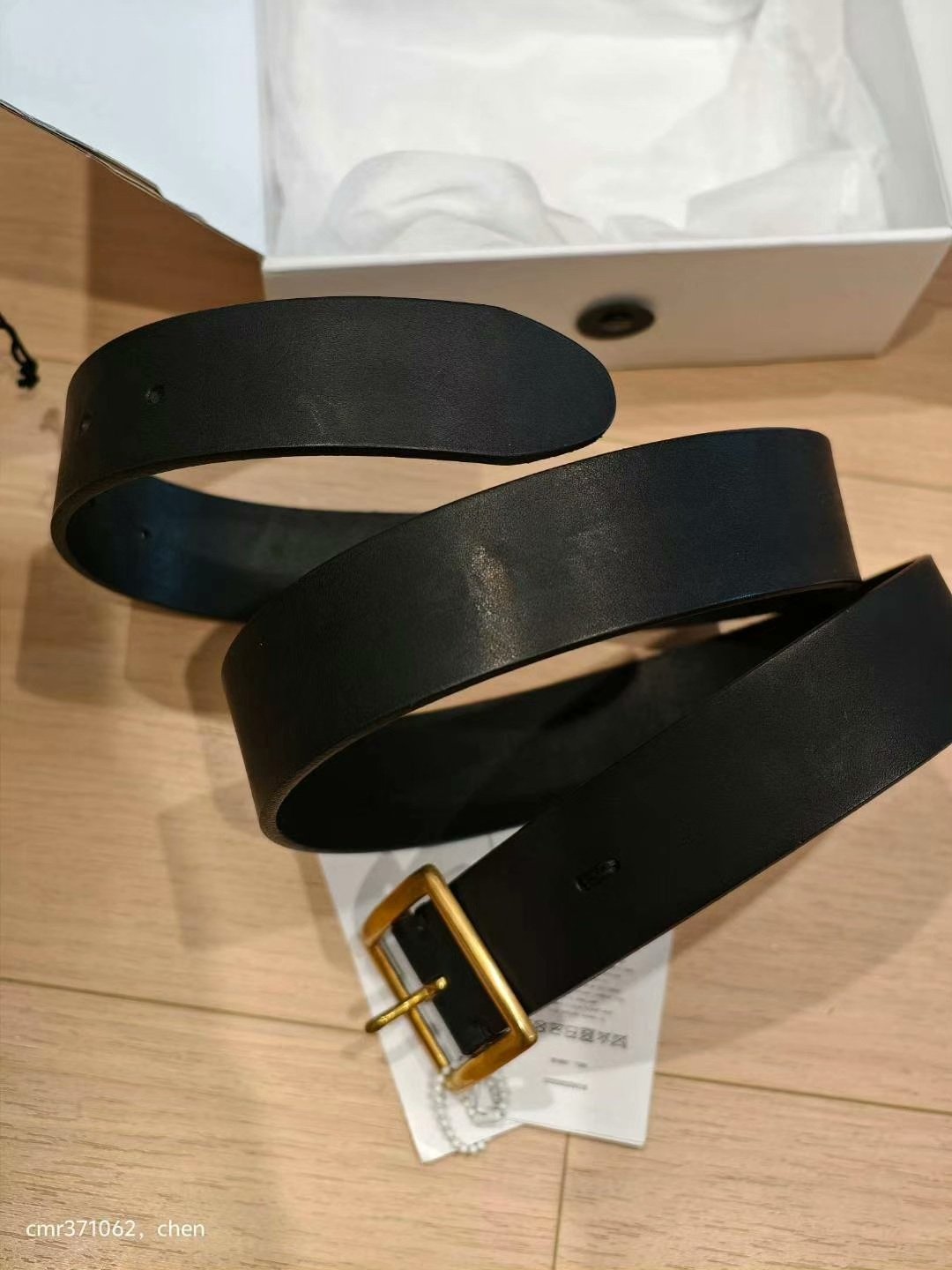 VISVIM 24AW PLAIN BELT 40MM — back