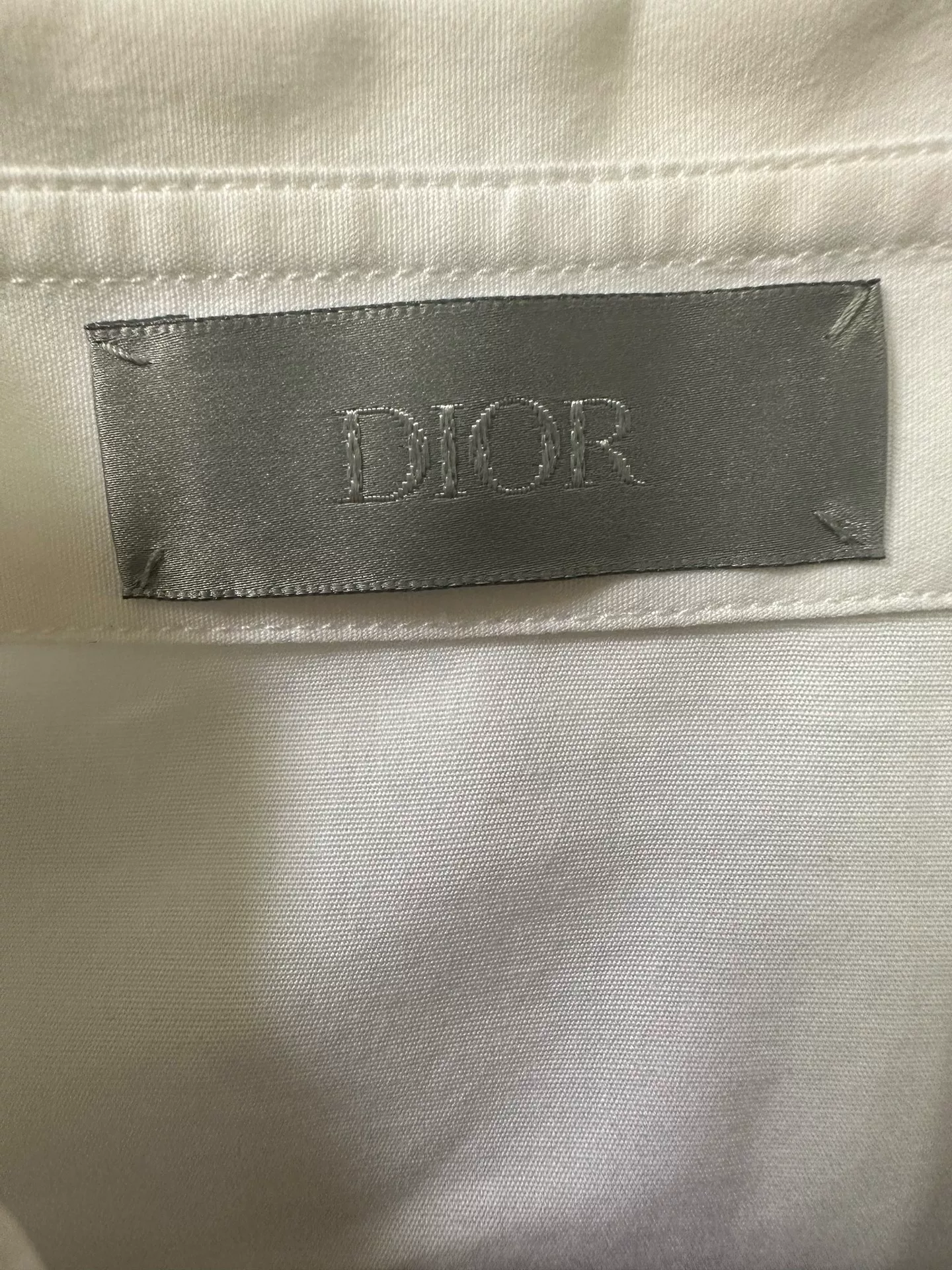 Dior 23SS Logo White Button-Up Shirt — back