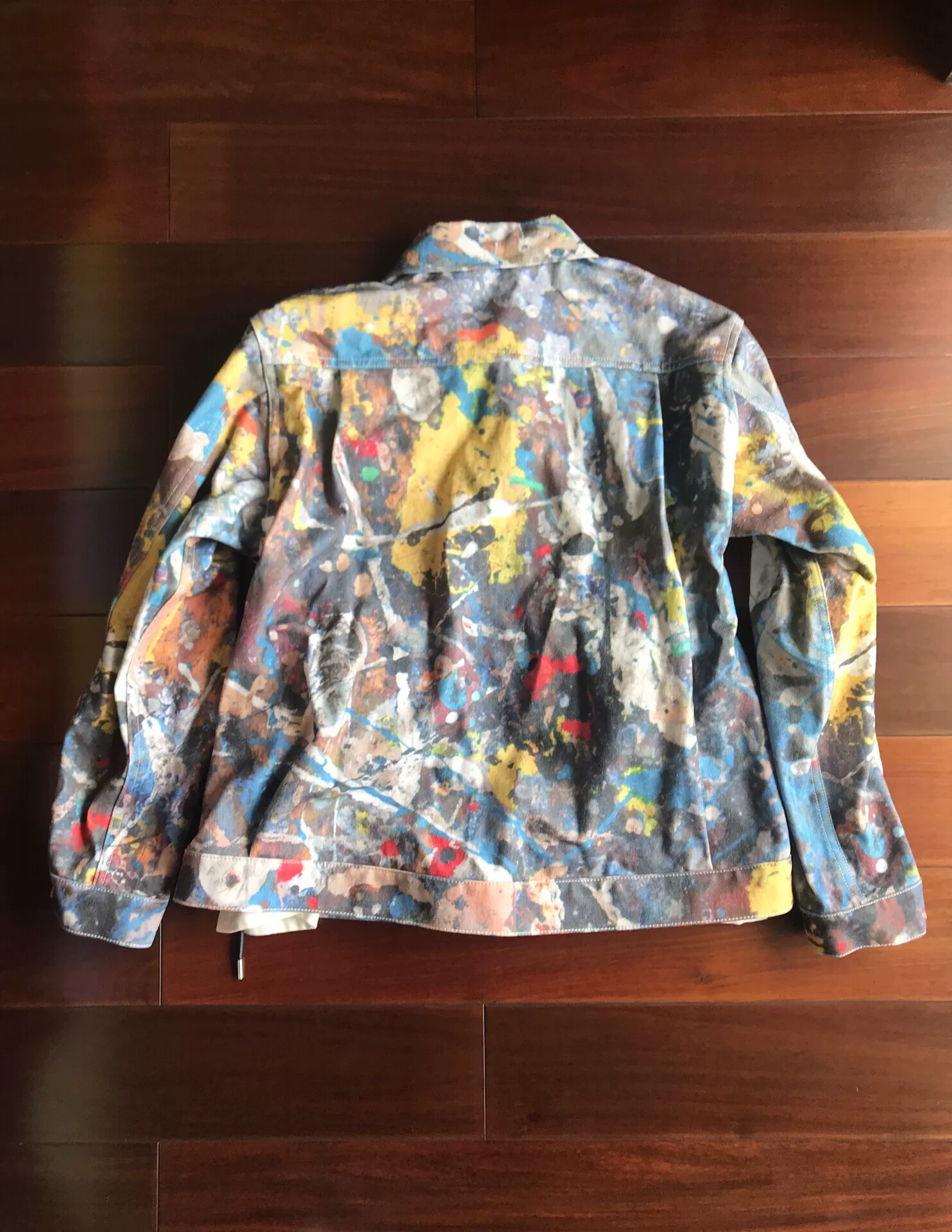 Sacai x Jackson Pollock Graffiti Denim Jacket — front