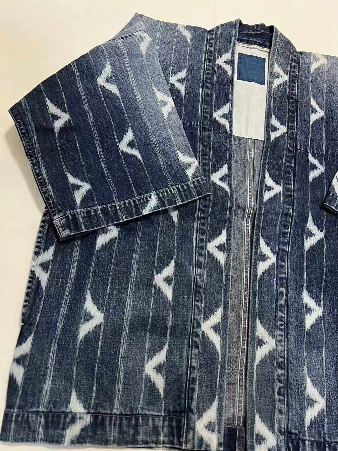 VISVIM 22 ICT SS HAPPI WABASH DMGD — detail