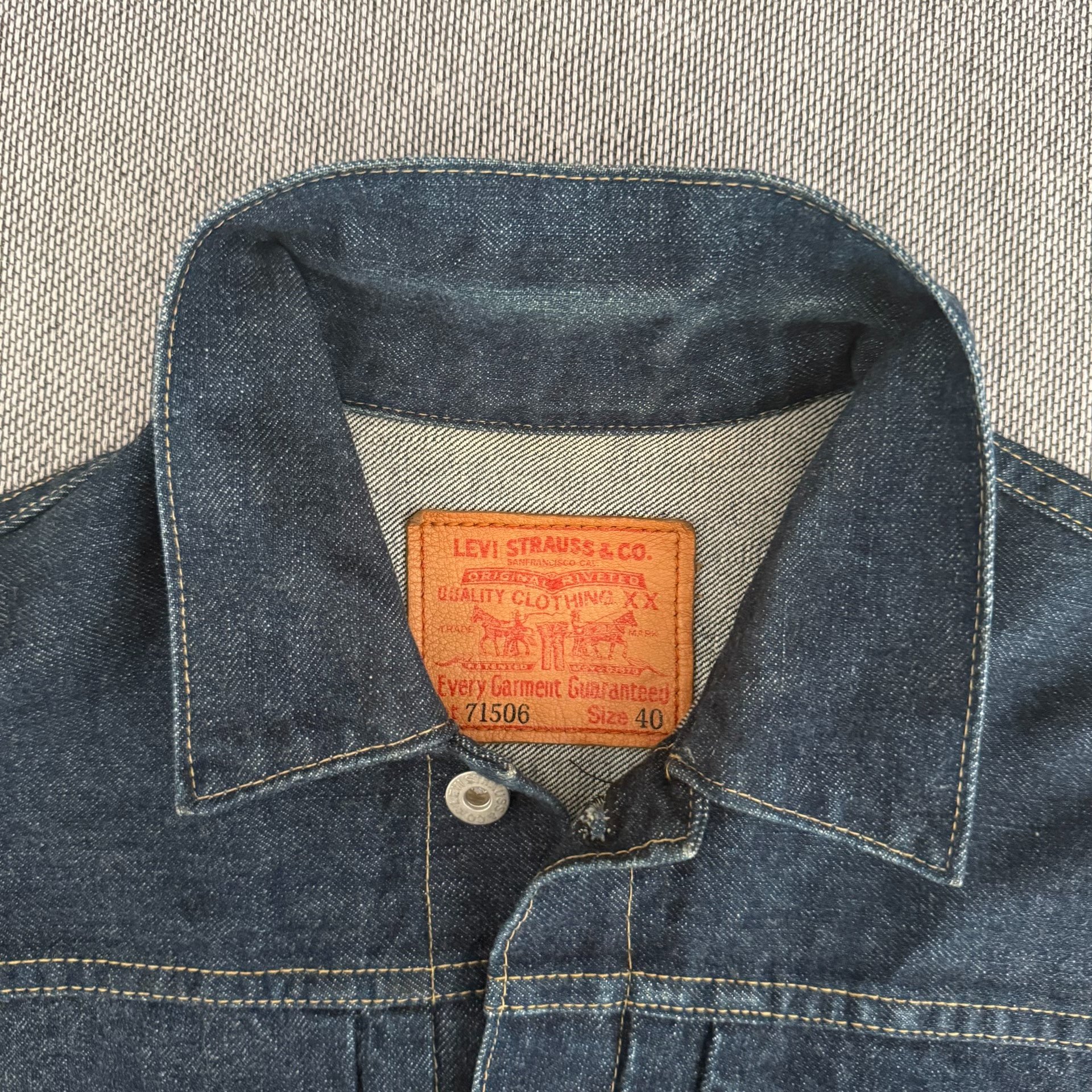 Levi's LVC506XX Vintage Denim Jacket — detail