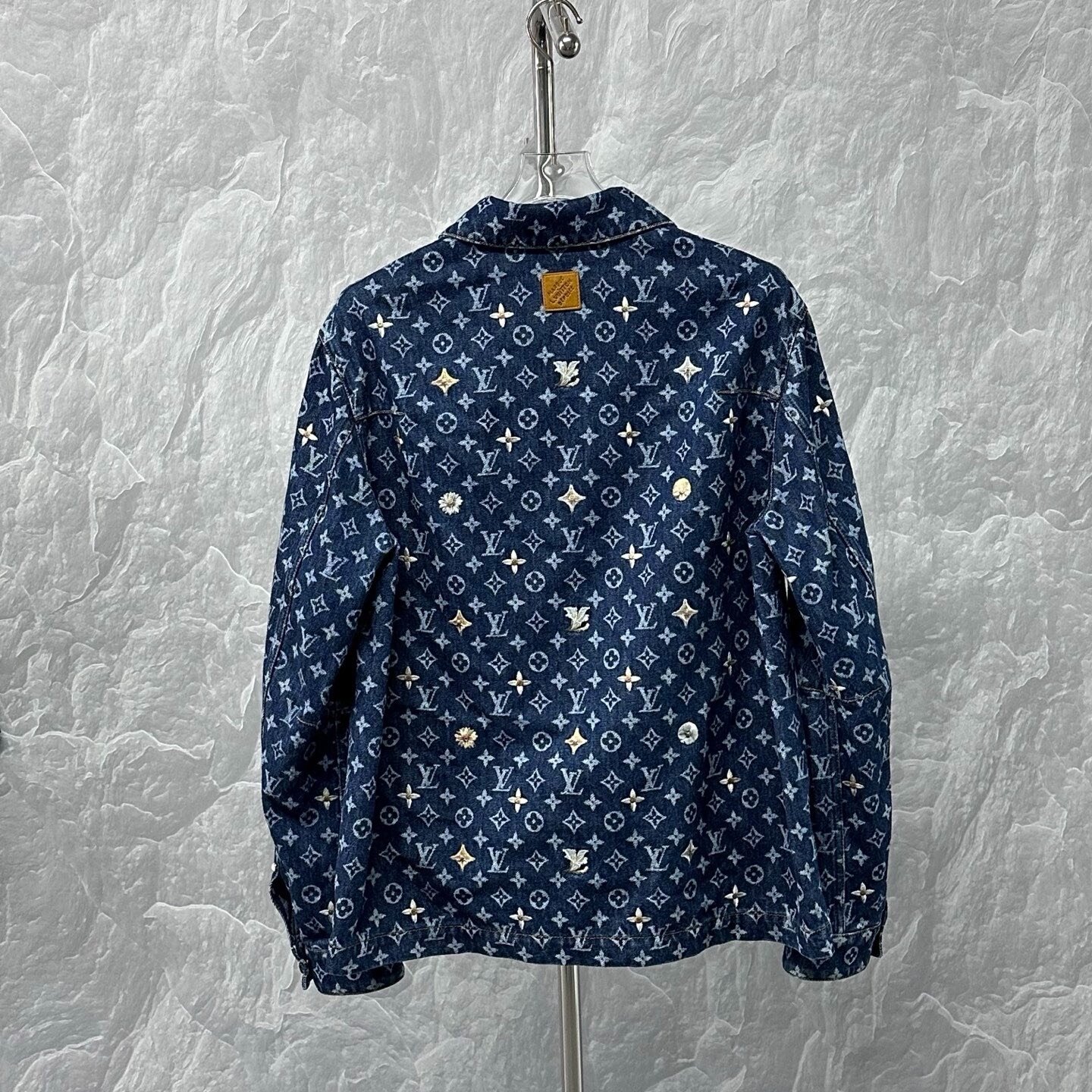 Louis Vuitton FW26 Daisy Embroidery Denim Jacket — back