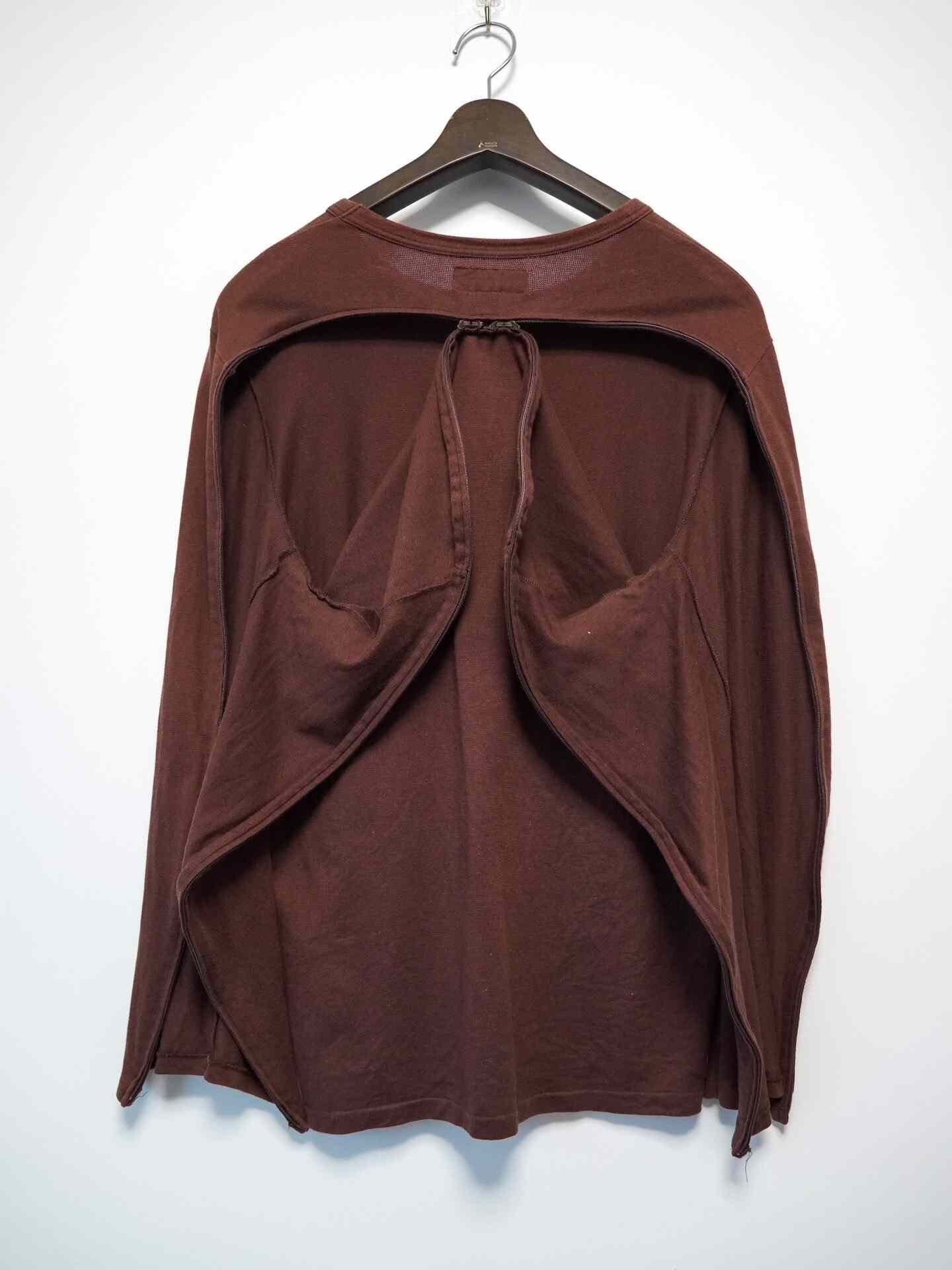 Yohji Yamamoto 2004AW Brown Back-Zip Top