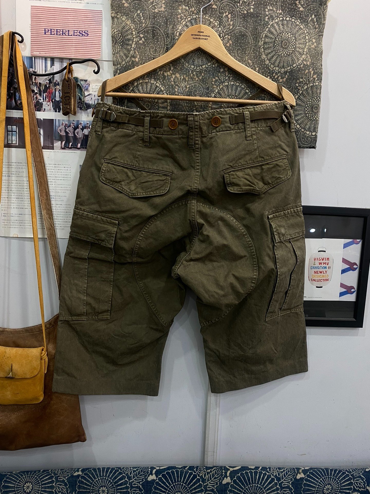 VISVIM 22SS EIGER SANCTION SHORTS — front