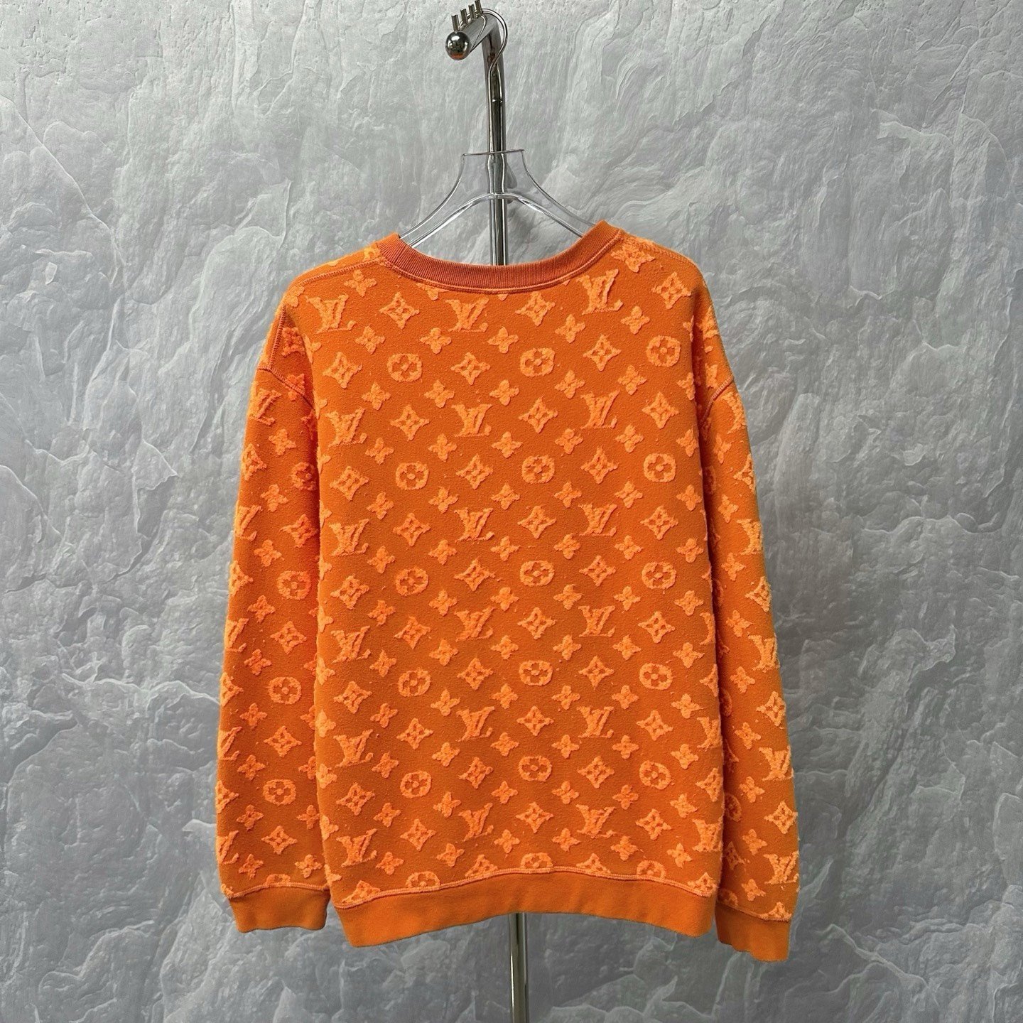Louis Vuitton Monogram Flocked Sweatshirt XL — back