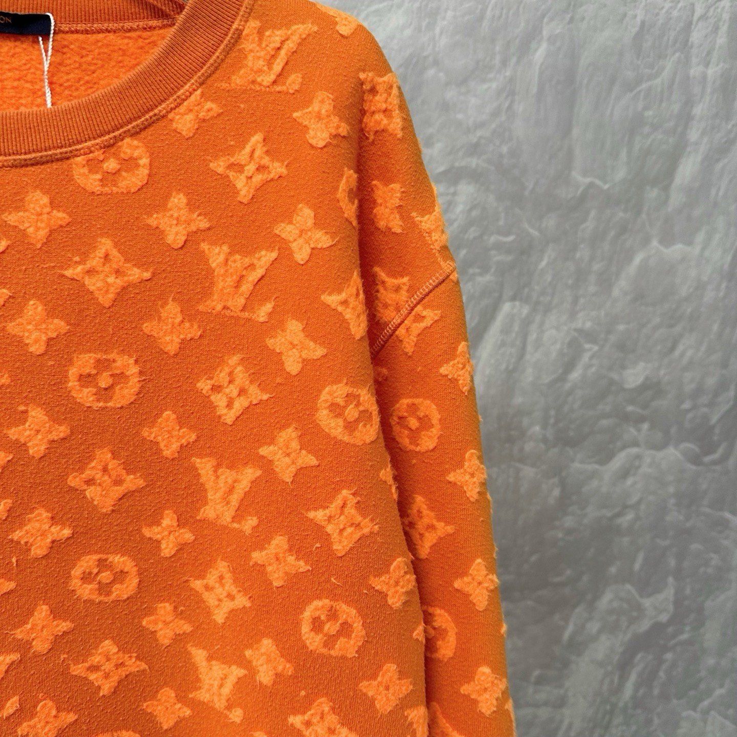 Louis Vuitton Monogram Flocked Sweatshirt XL — detail