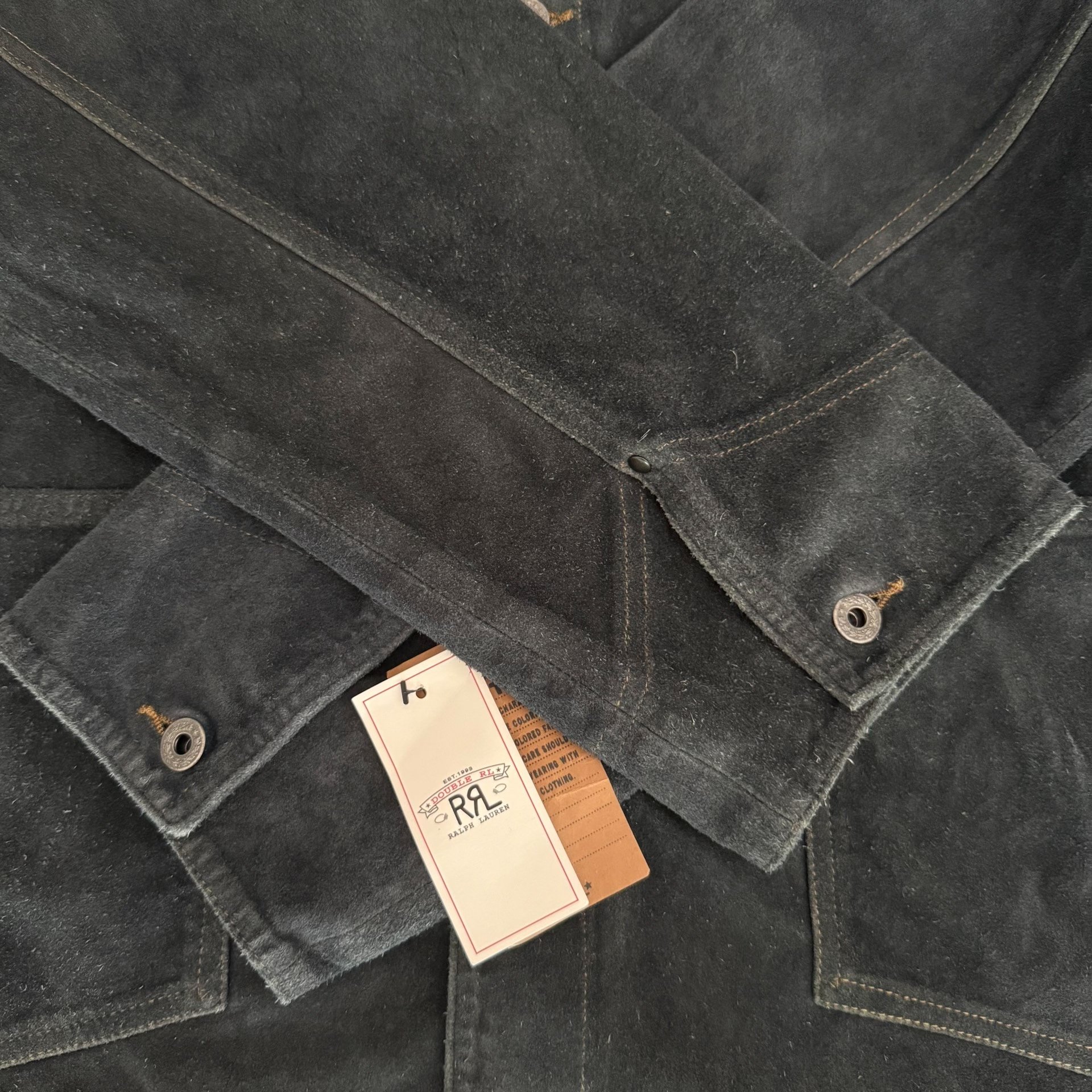Ralph Lauren RRL Indigo Engineer Jacket — label