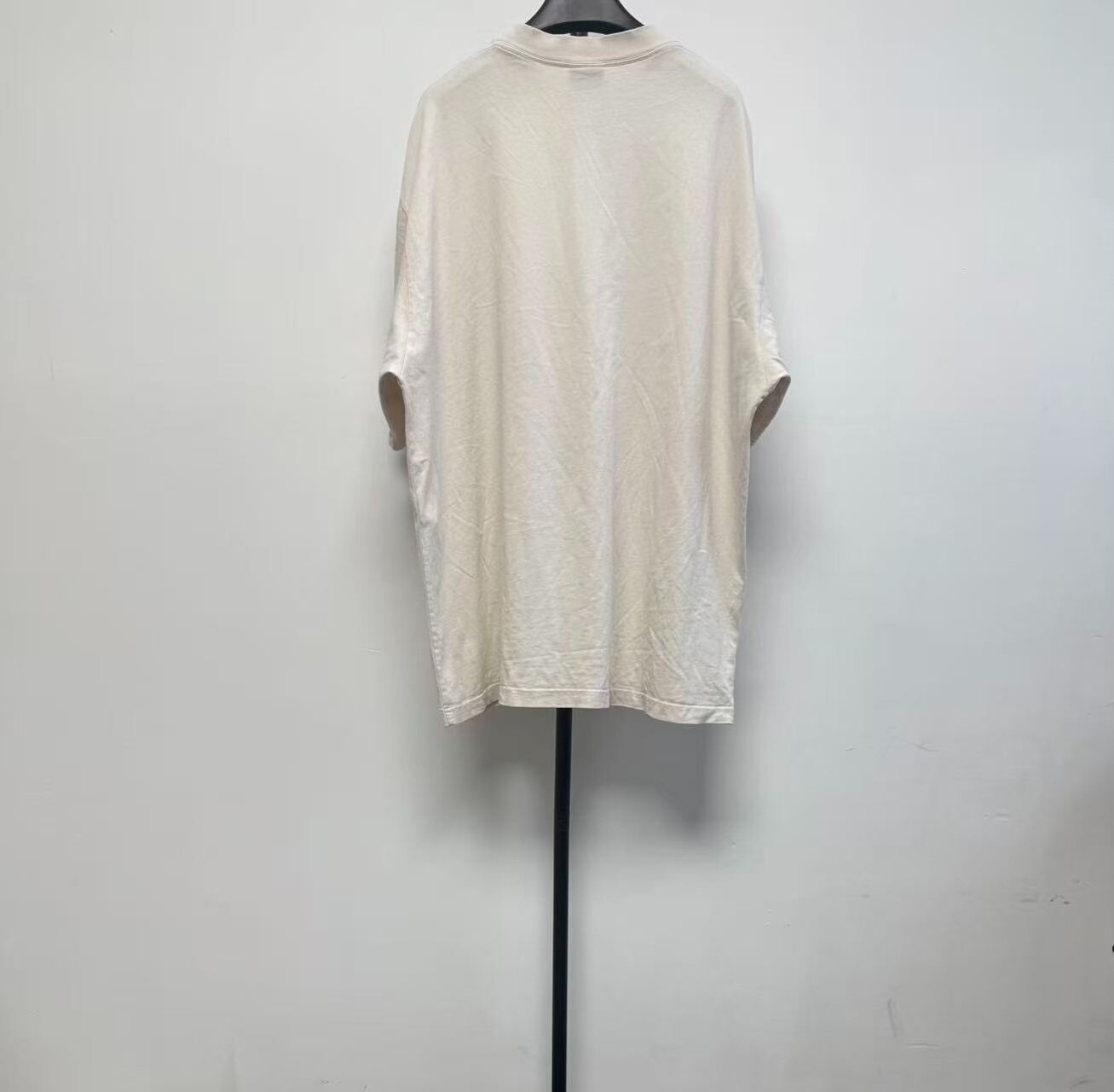 Balenciaga Letter Print Crew Neck T-Shirt — front