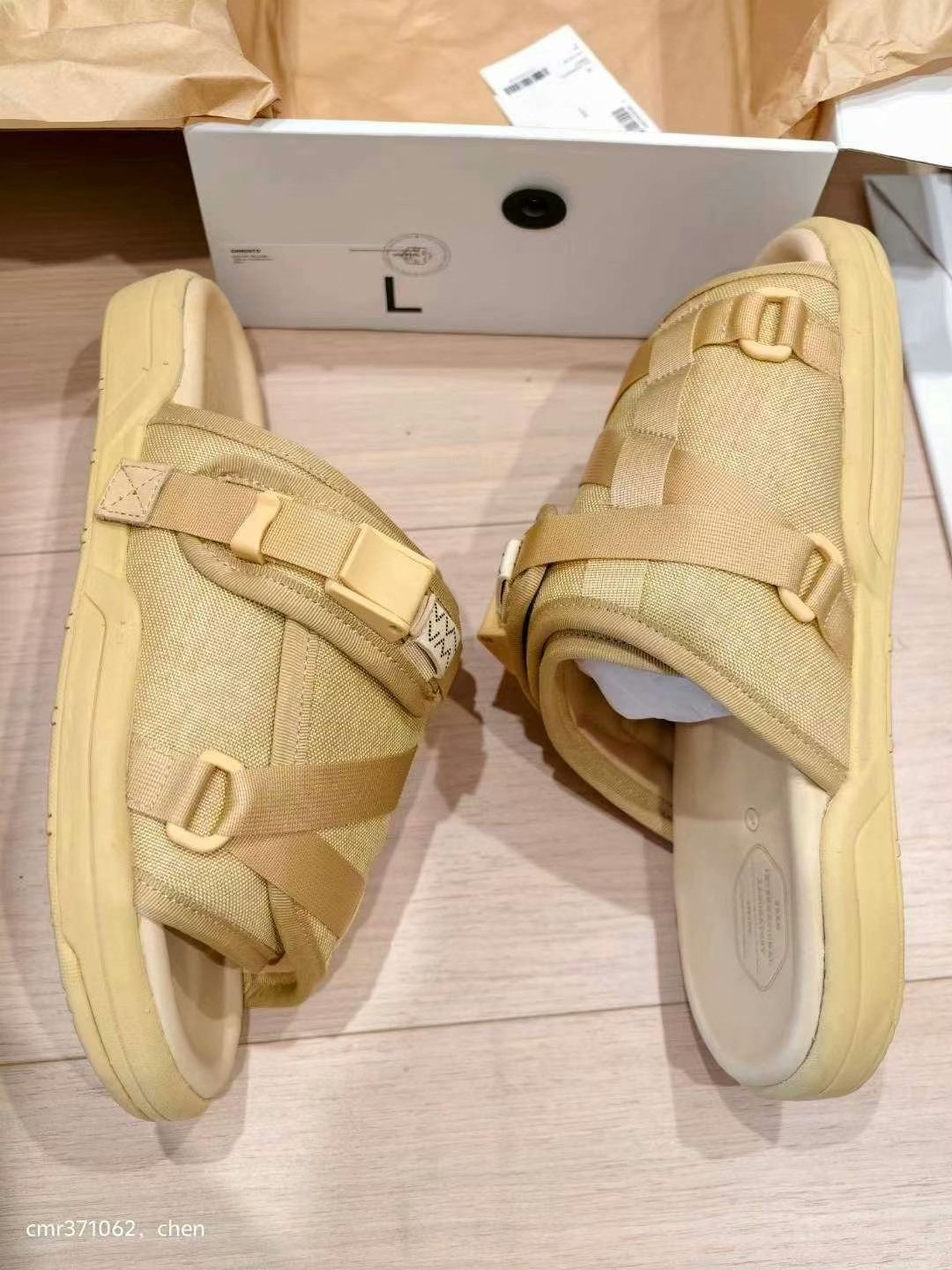 Visvim 25AW Spot Christo Slippers — detail