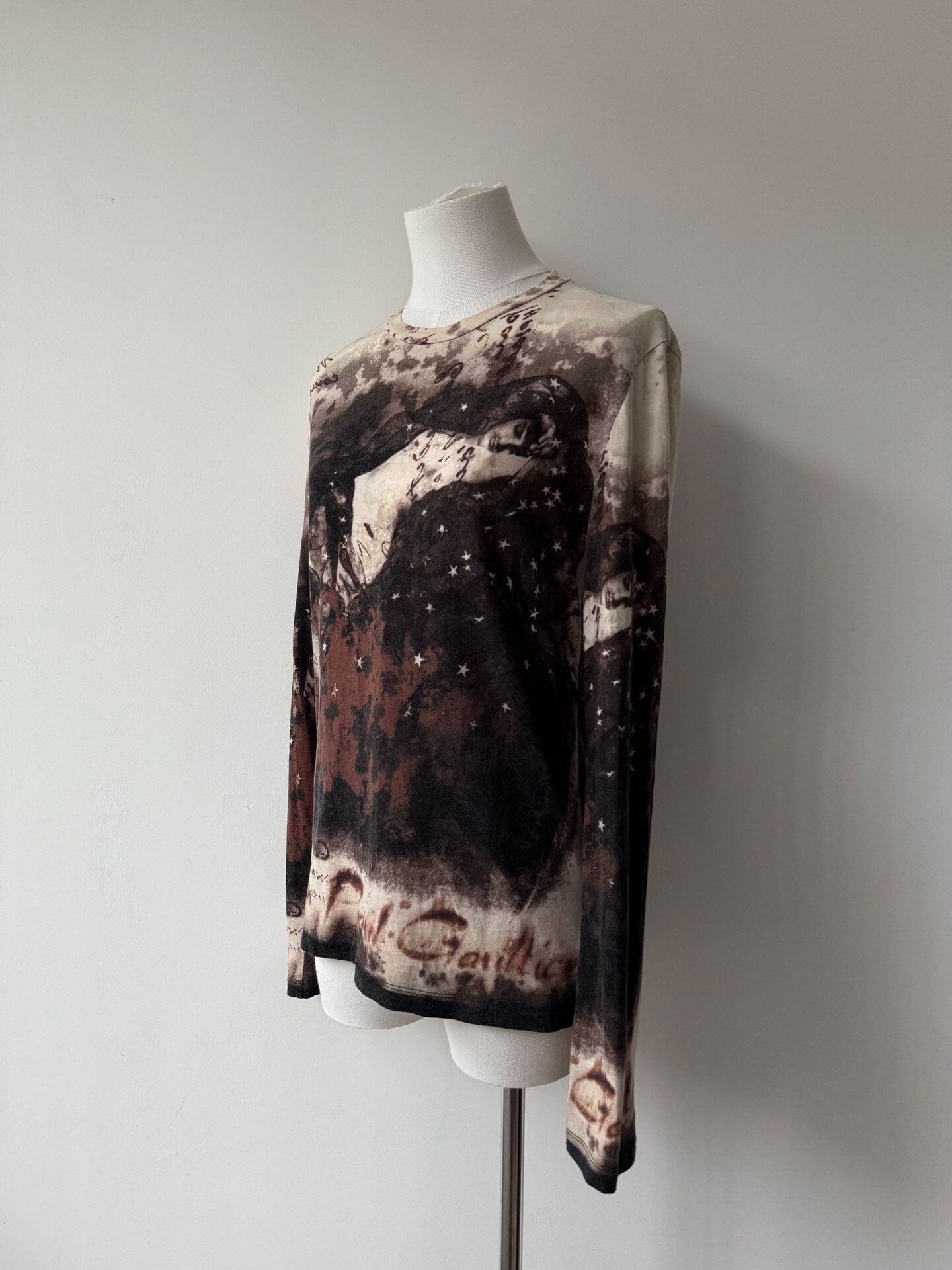 Jean Paul Gaultier Star Print Long-Sleeve Top — back