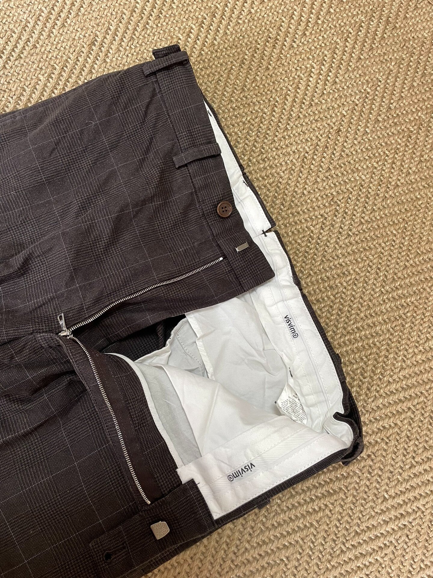 Visvim High Water Check Slacks — back