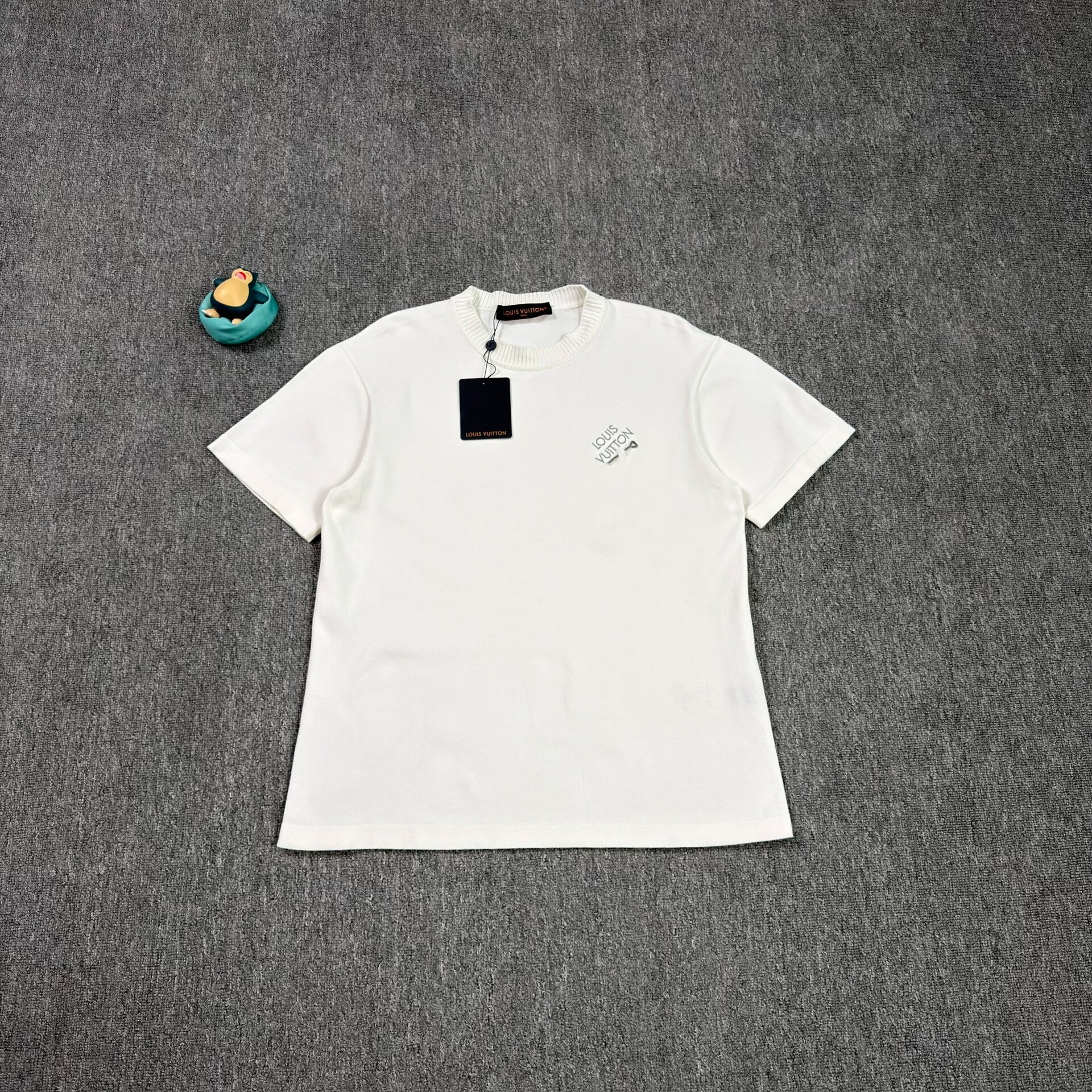 Louis Vuitton White Embroidered Logo T-shirt