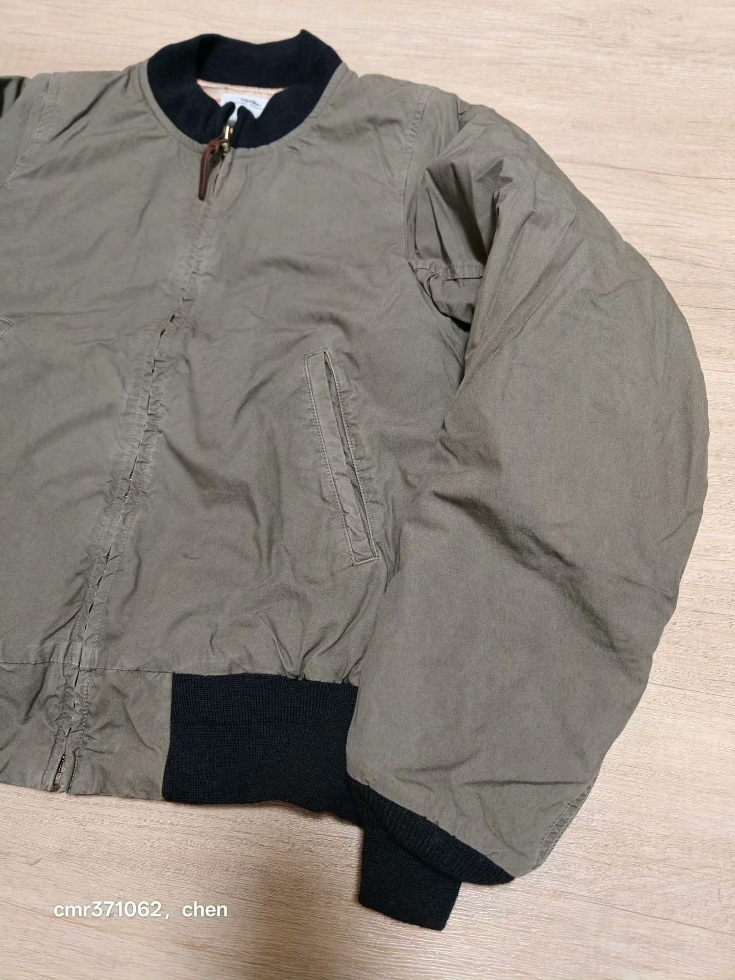 visvim 17SS Hartman Bomber Jacket — detail
