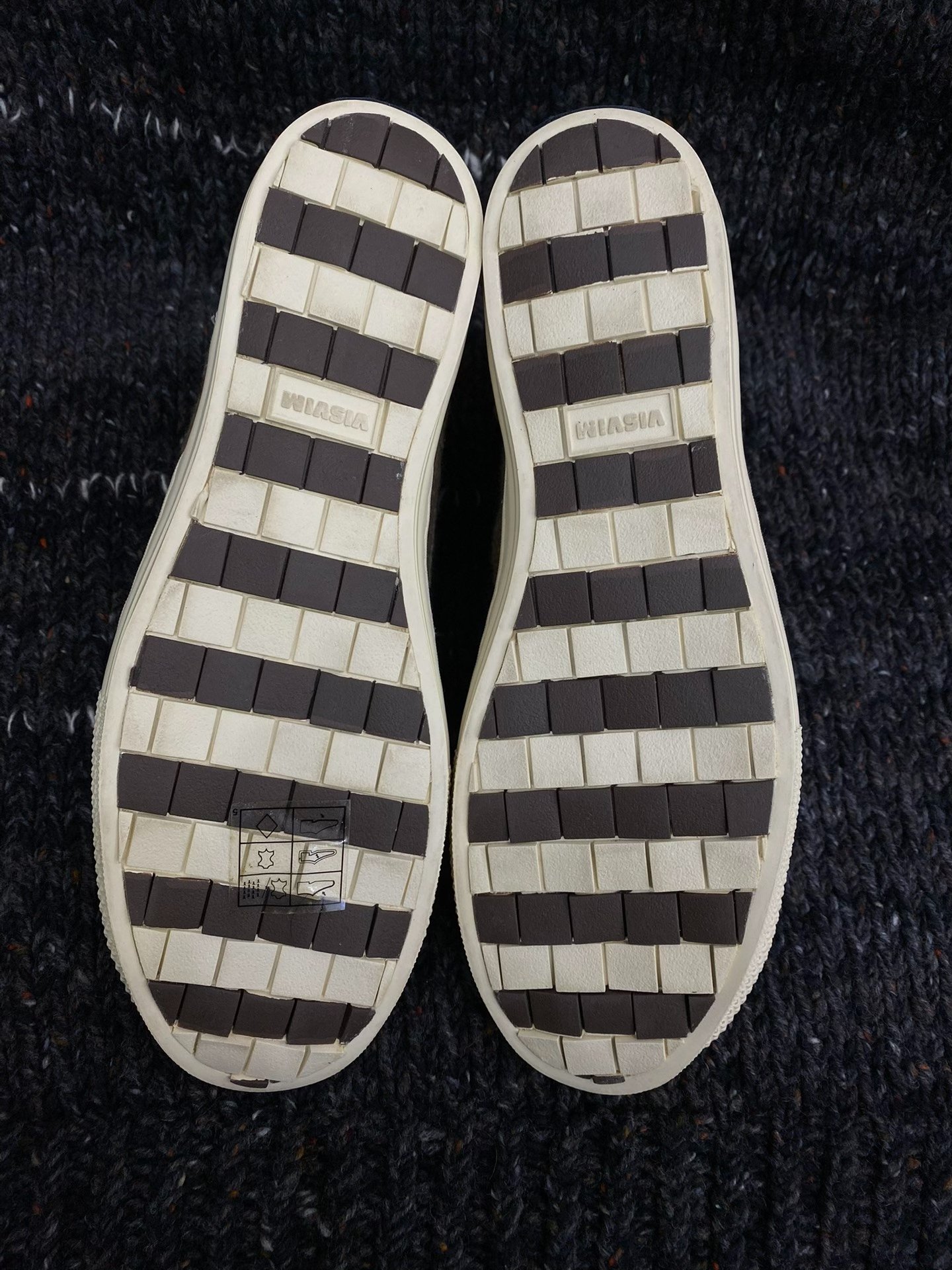 VISVIM 13SS Lauda Nature Dye Folk High-Top — label