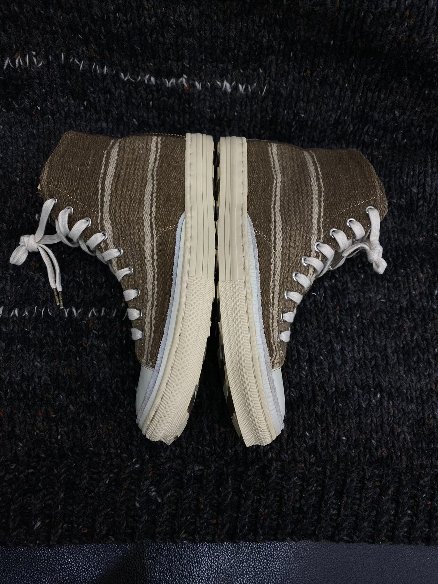 VISVIM 13SS Lauda Nature Dye Folk High-Top — detail