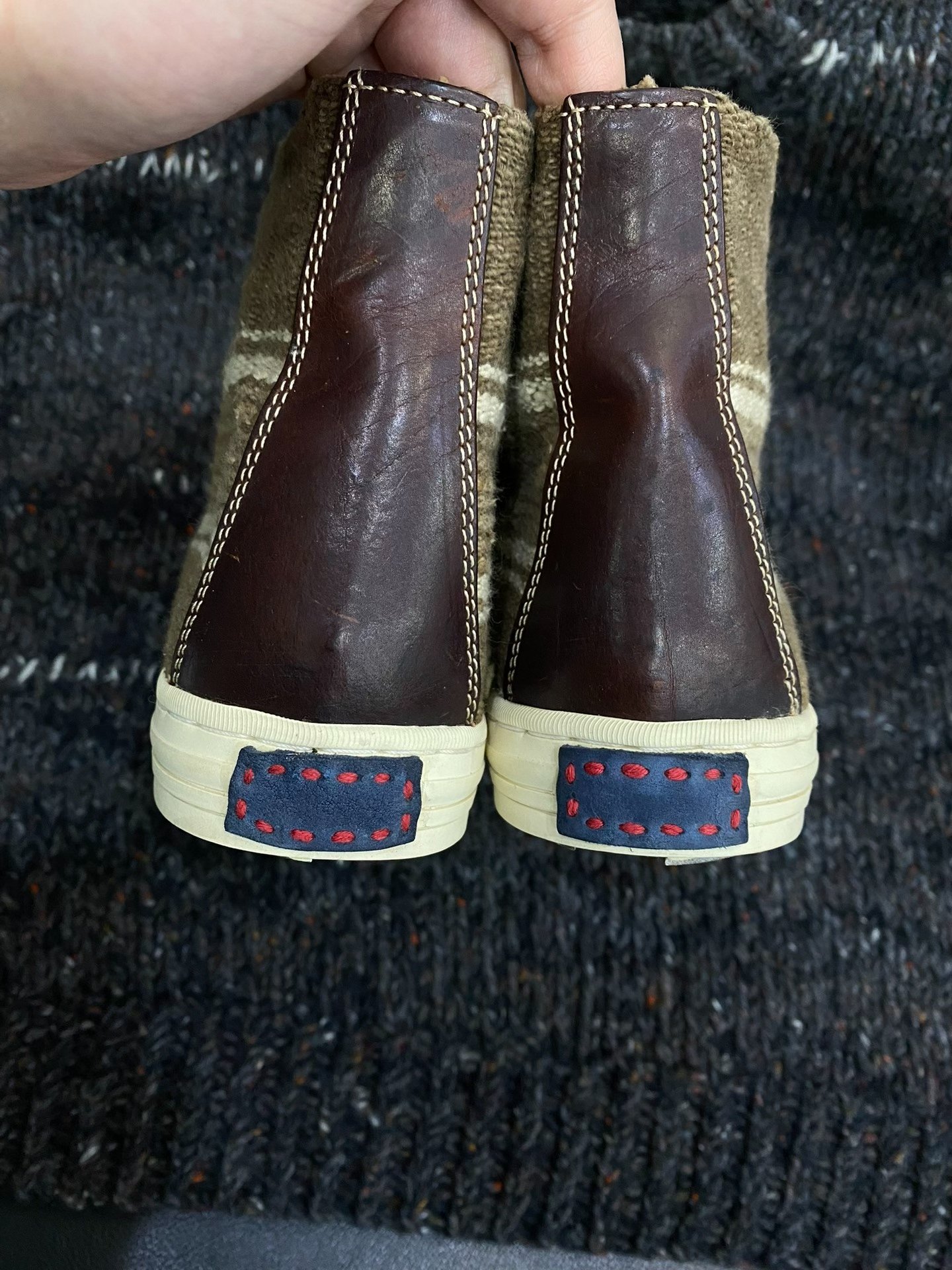 VISVIM 13SS Lauda Nature Dye Folk High-Top — back
