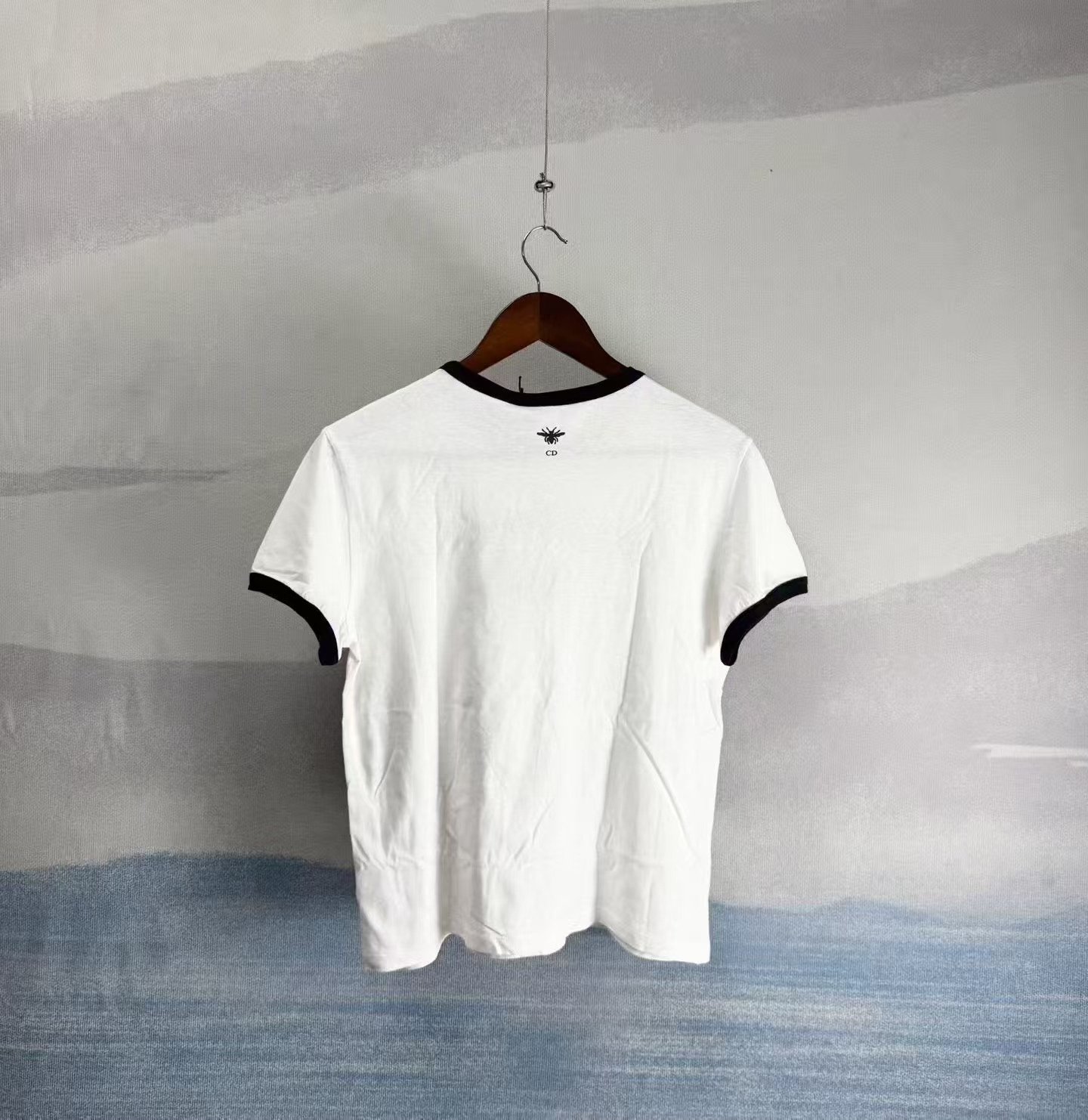 Dior Paris Slogan White Short Sleeve — front