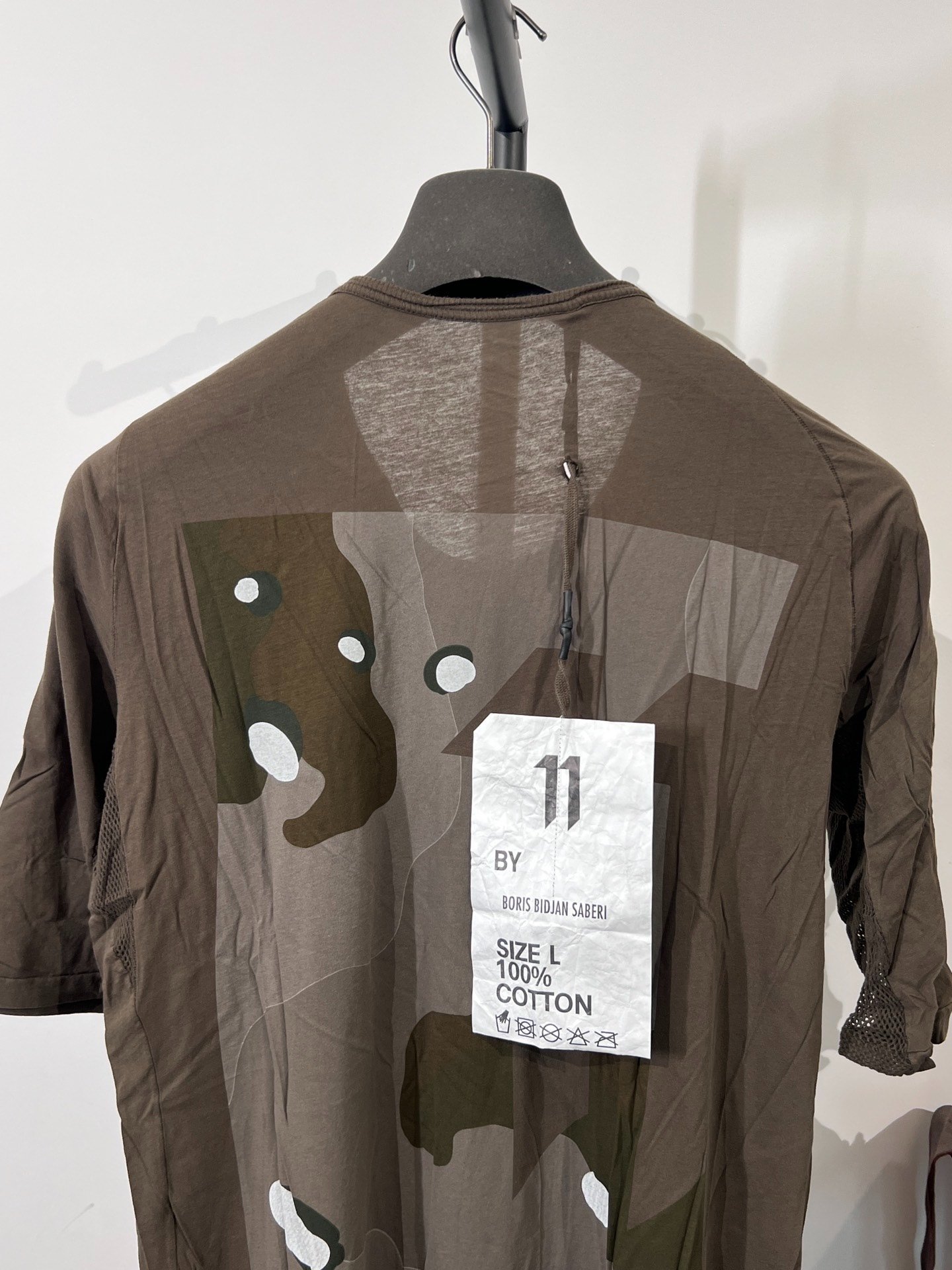 Boris Bidjan Saberi 11by BBS TS2 Camo T-shirt — detail