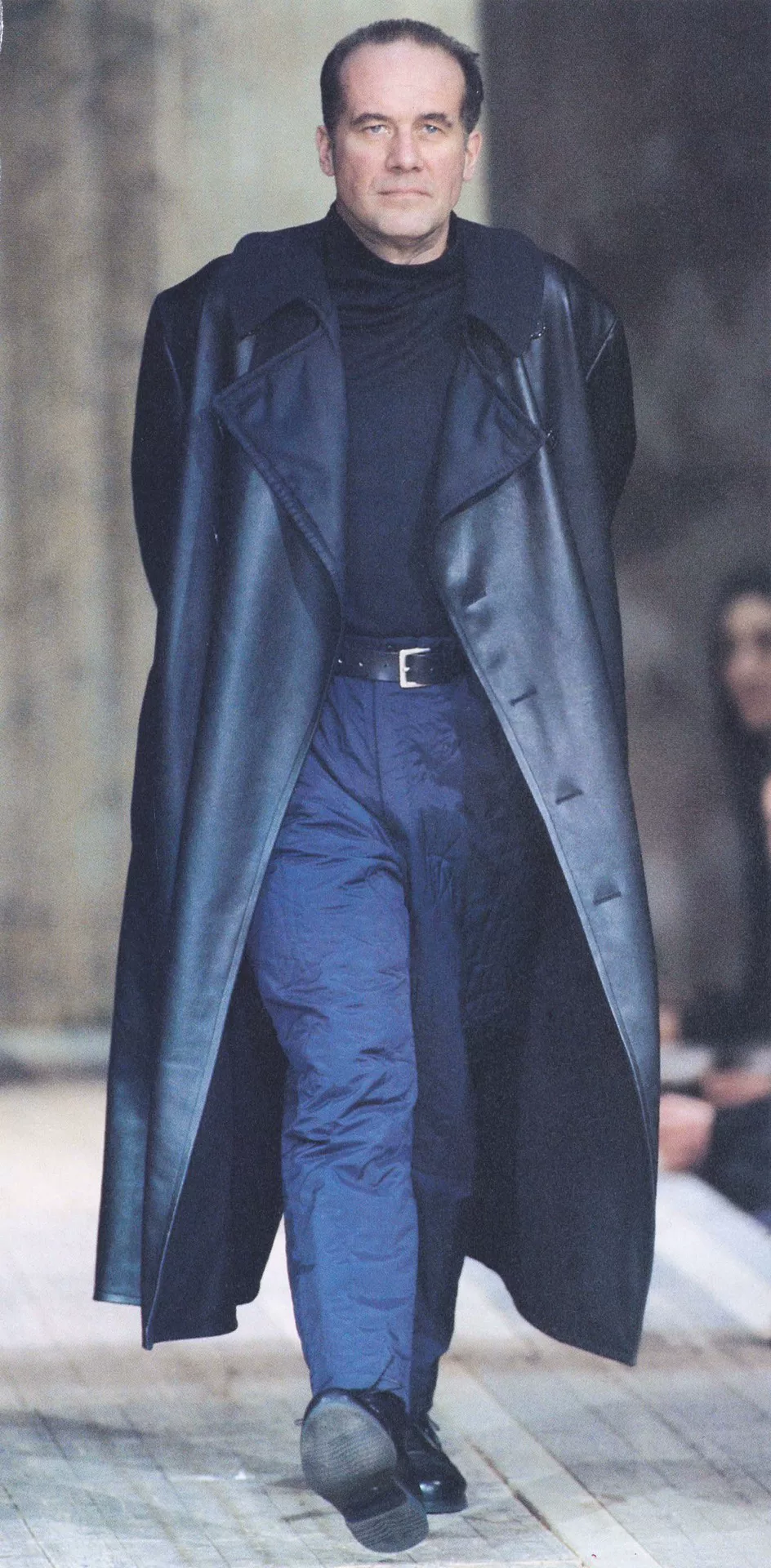 Yohji Yamamoto 92AW Leather Coat — back