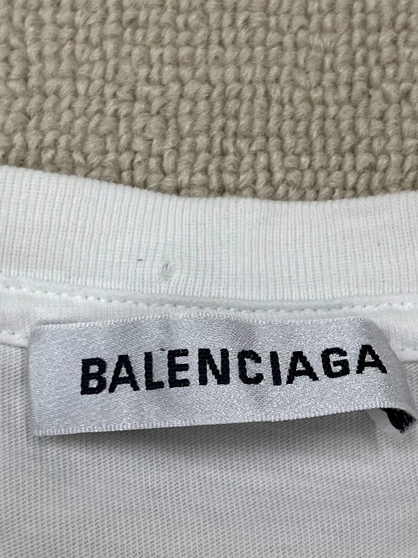 Balenciaga Logo Print Crewneck Short-Sleeve T-Shirt — back