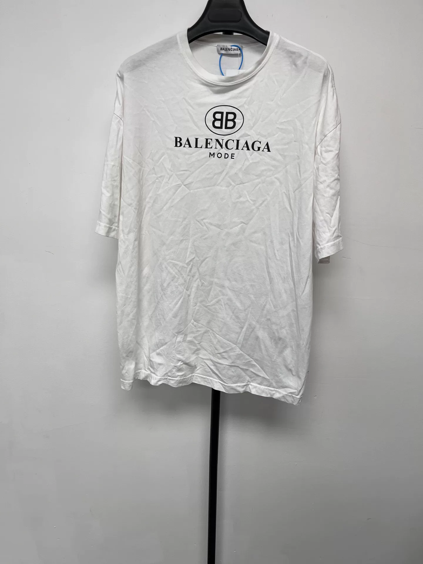 Balenciaga Logo Print Crewneck Short-Sleeve T-Shirt