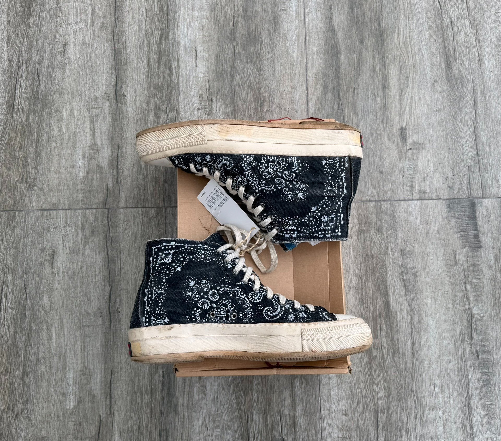 VISVIM Skagway Hi Denim Bandana — detail