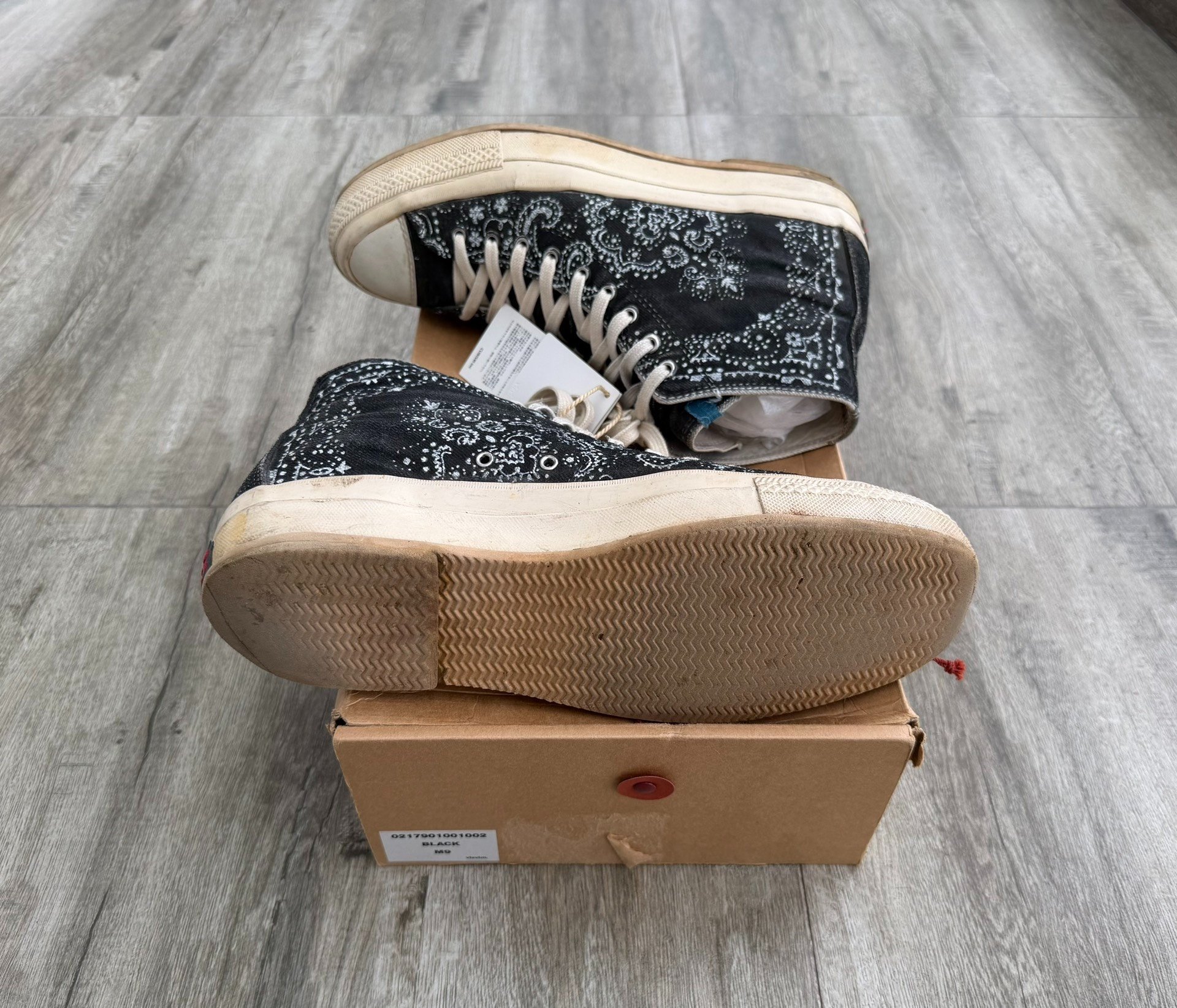 VISVIM Skagway Hi Denim Bandana — back
