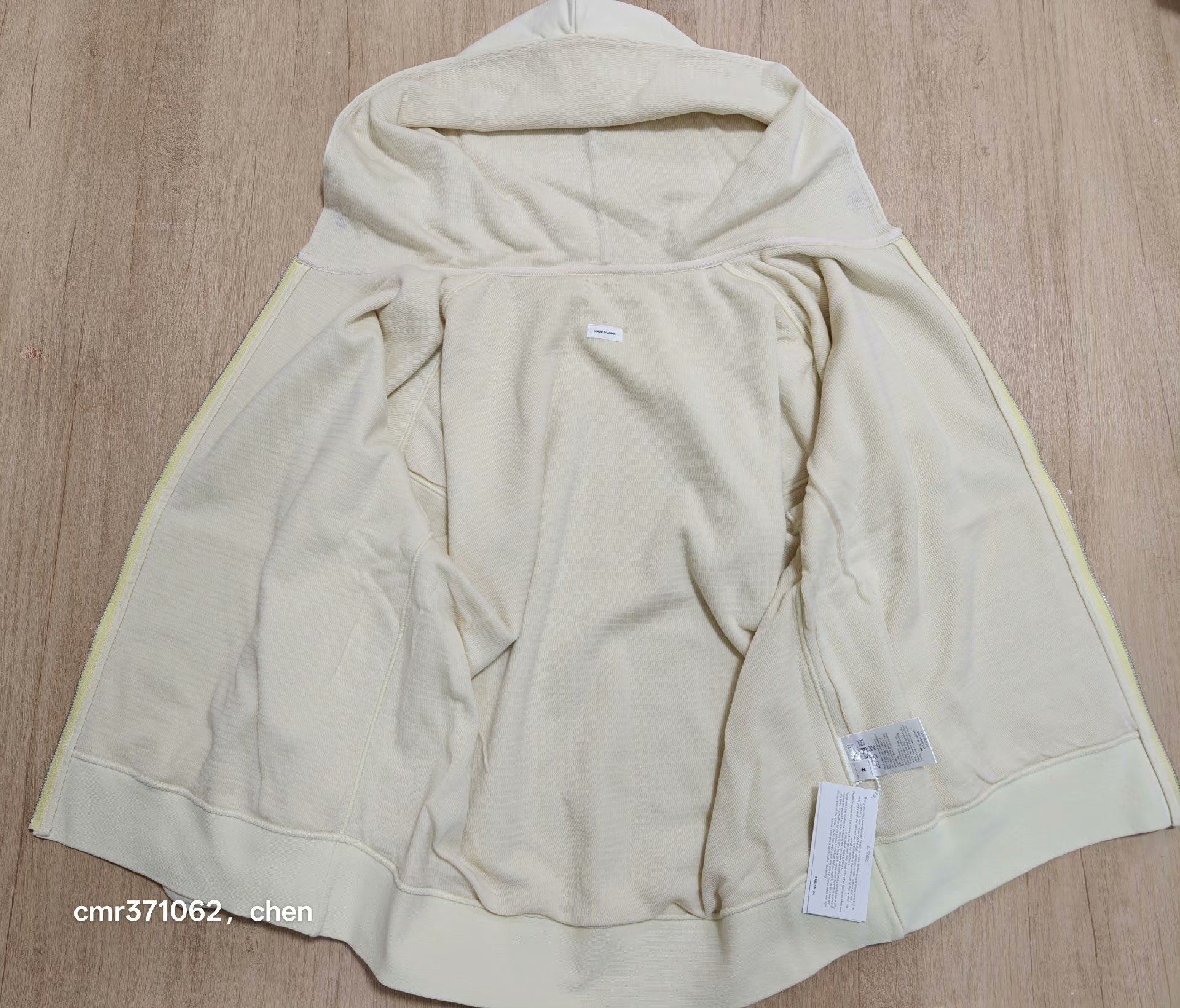 VISVIM 25AW JUMBO SB DUAL HOODIE F.Z. DMGD — label