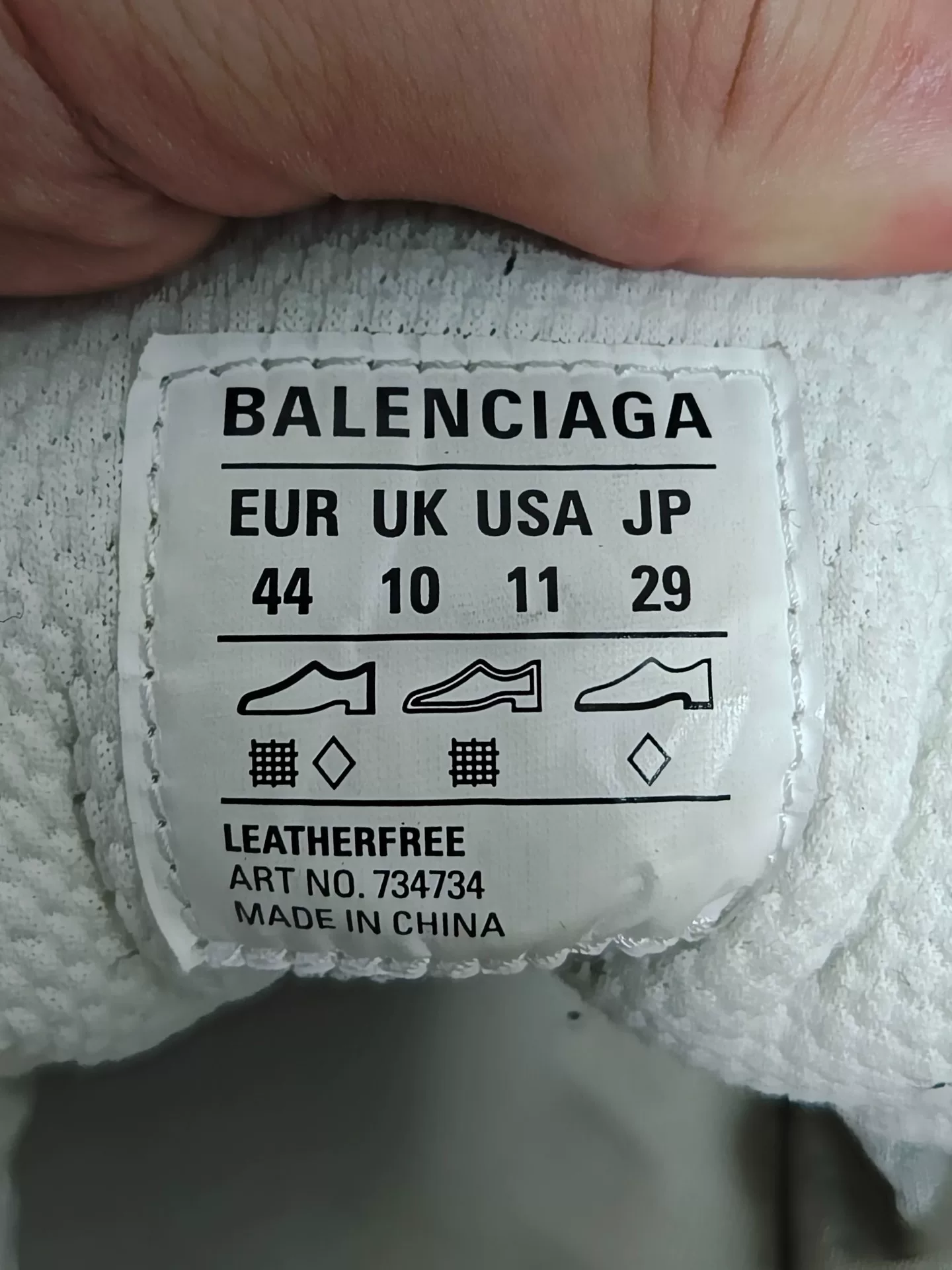 Balenciaga 3XL Low-Top Distressed Sneakers — back
