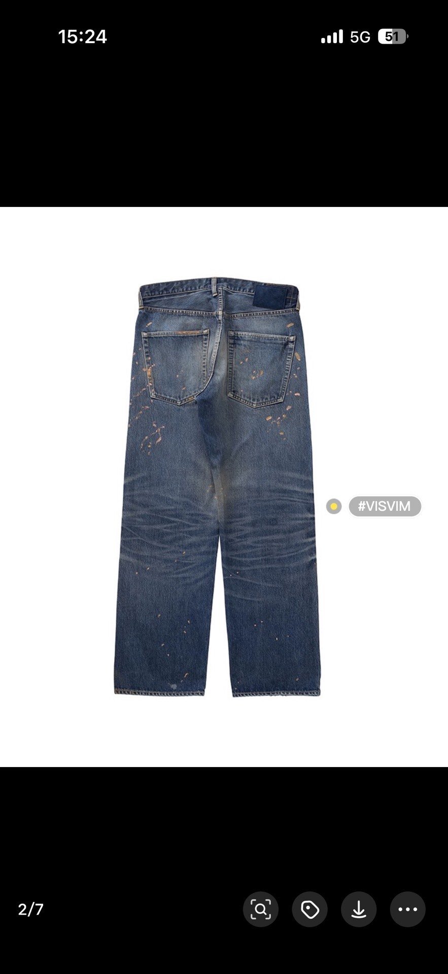 VISVIM 26SS Social Sculpture 01 Jeans — front