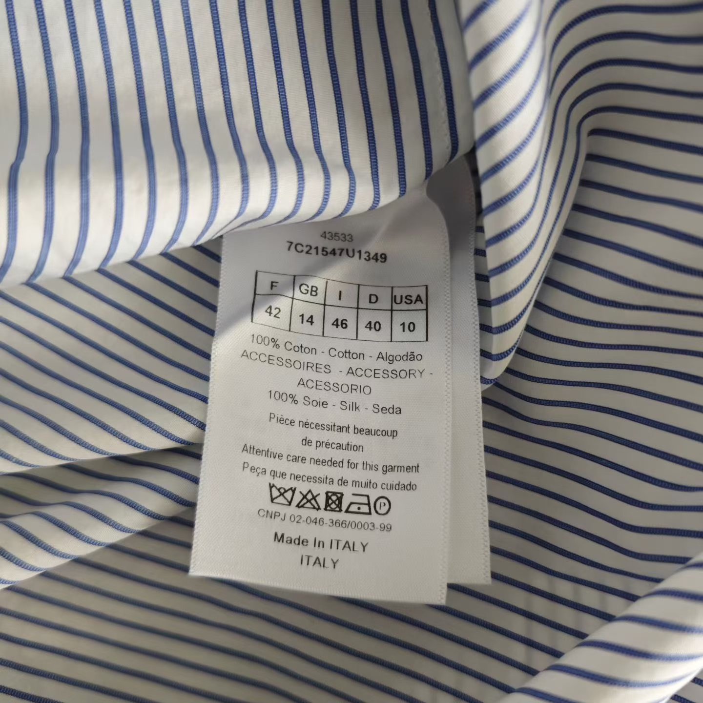 Dior Runway Shirt Dress — back