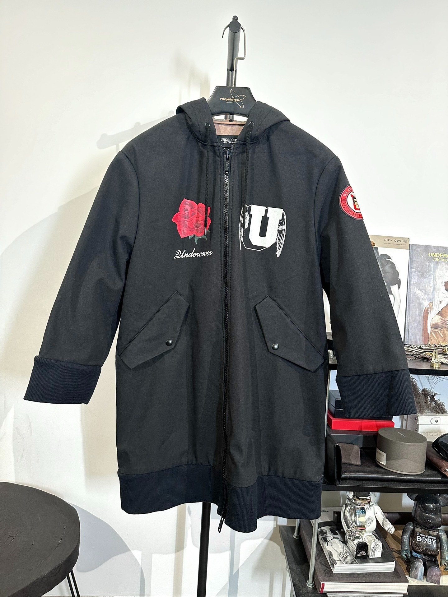 Uniqlo Mid-Length Hooded Patch Jacket