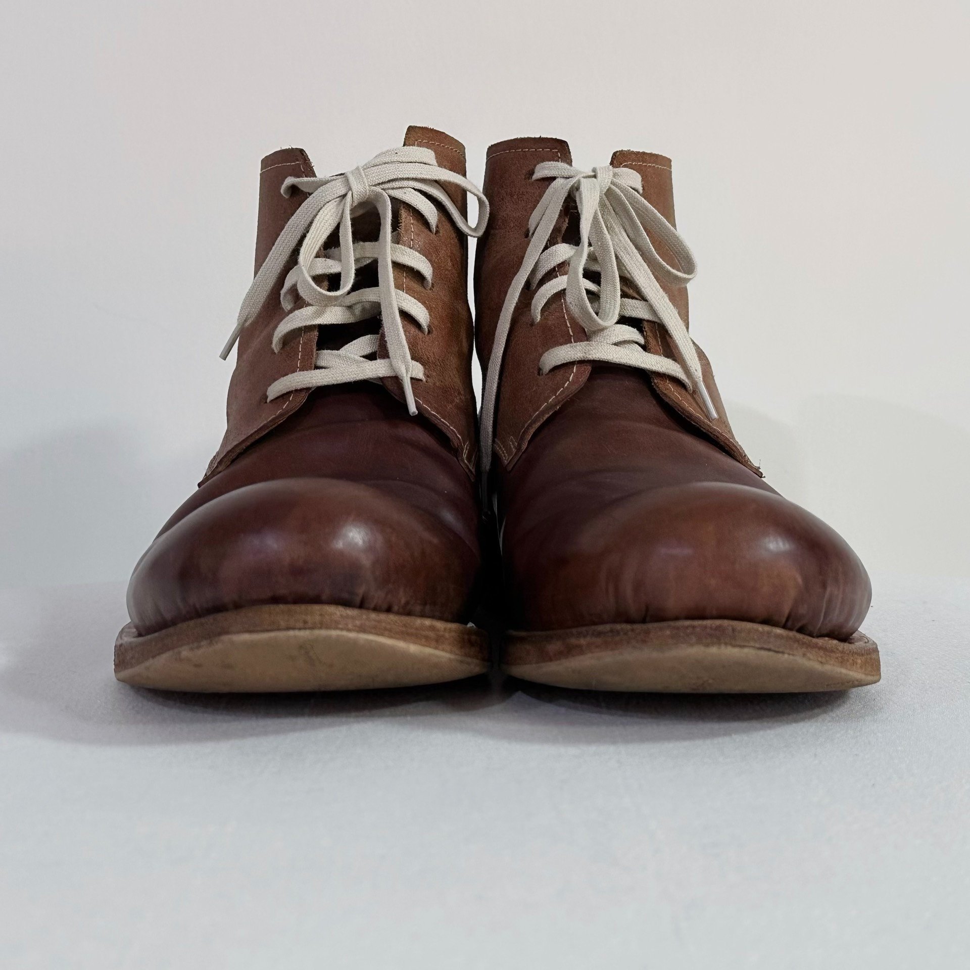 Dimissianos & Miller Patchwork Buffalo Ankle Boots — front