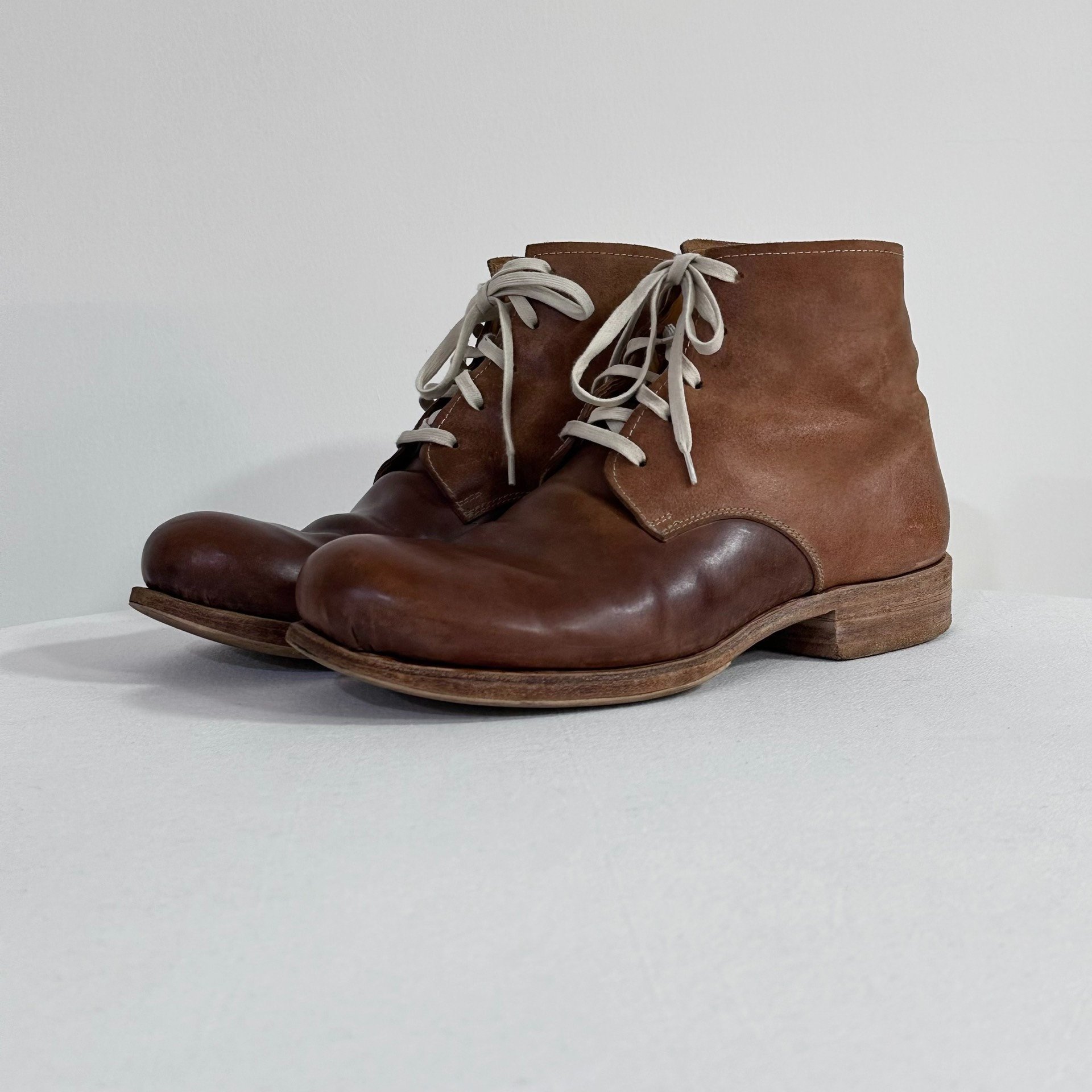 Dimissianos & Miller Patchwork Buffalo Ankle Boots — back