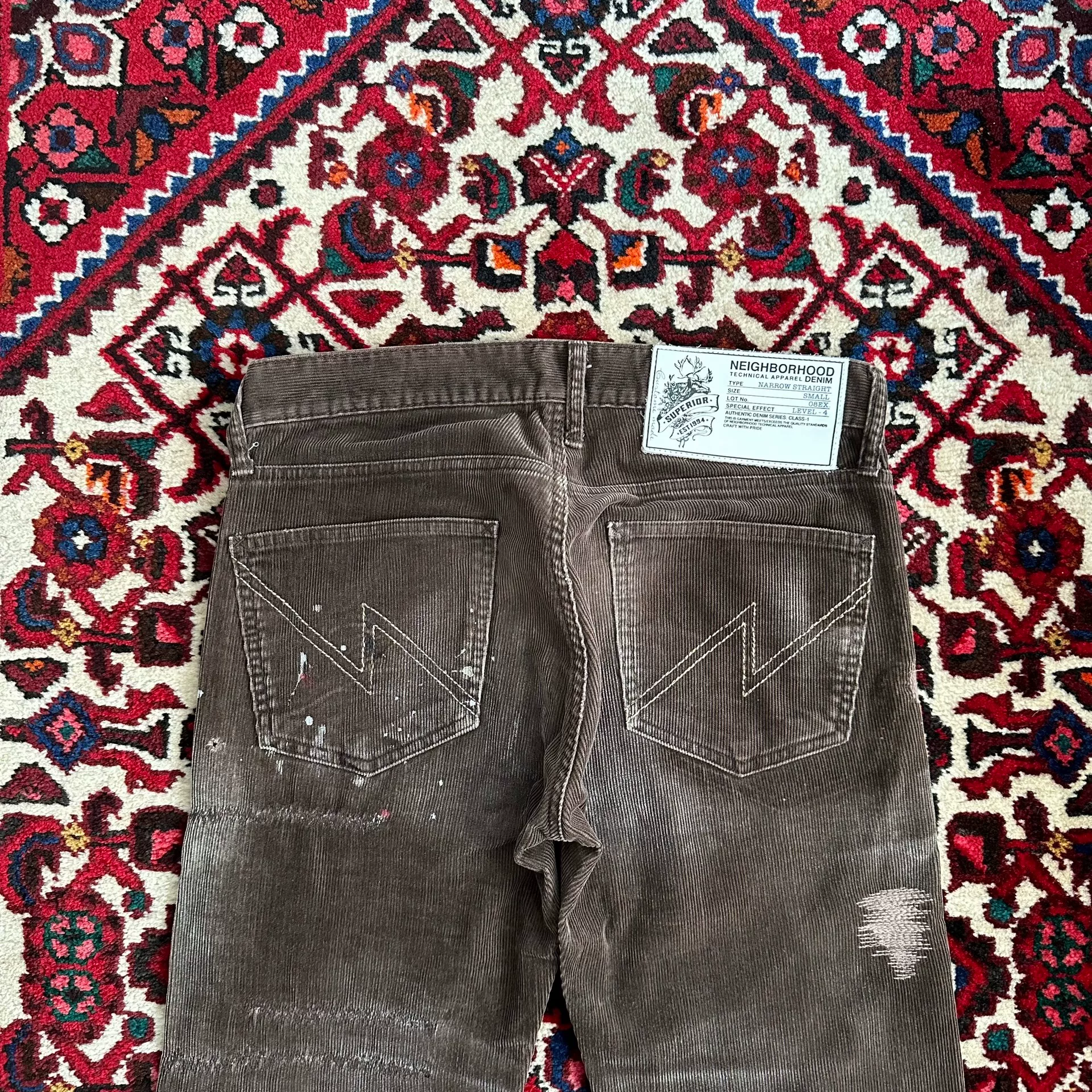 Neighborhood 08EX Corduroy Narrow Jeans S — detail
